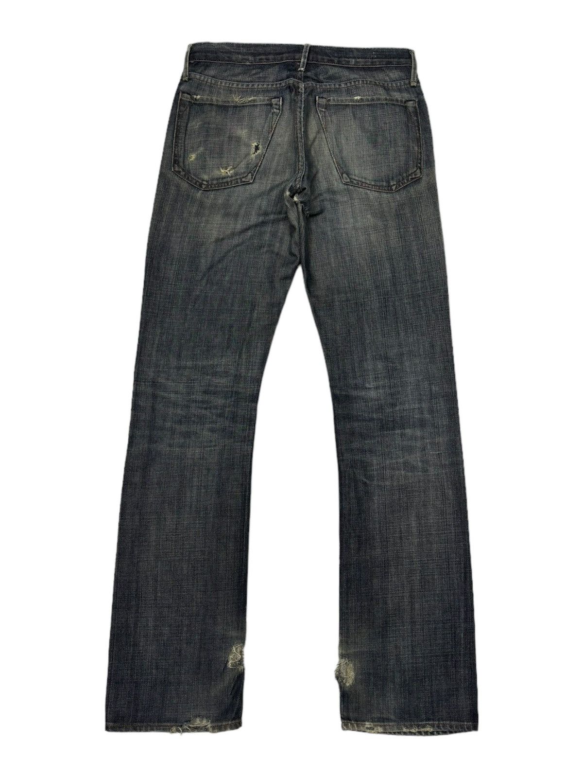 If Six Was Nine JAPANESE AVANT GARDE STYLE DENIM DISTRESSED STRAIGHT CUT Size US 30 / EU 46 - 3 Thumbnail