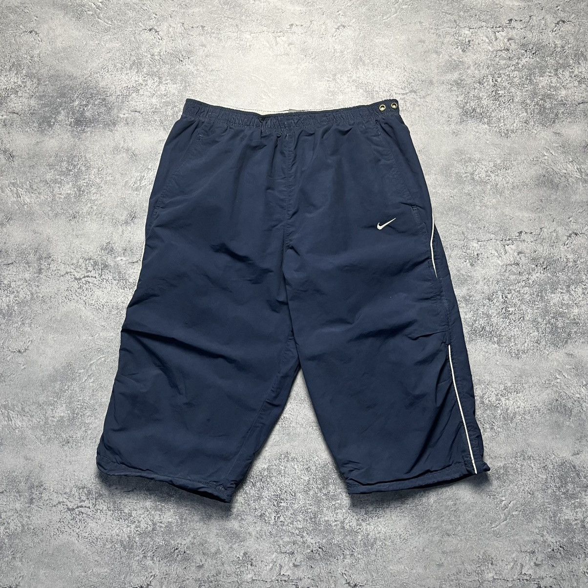 Nike Vintage Nike Small Swoosh Logo Nylon Breeches Shorts Y2K Size US 38 / EU 54 - 1 Thumbnail