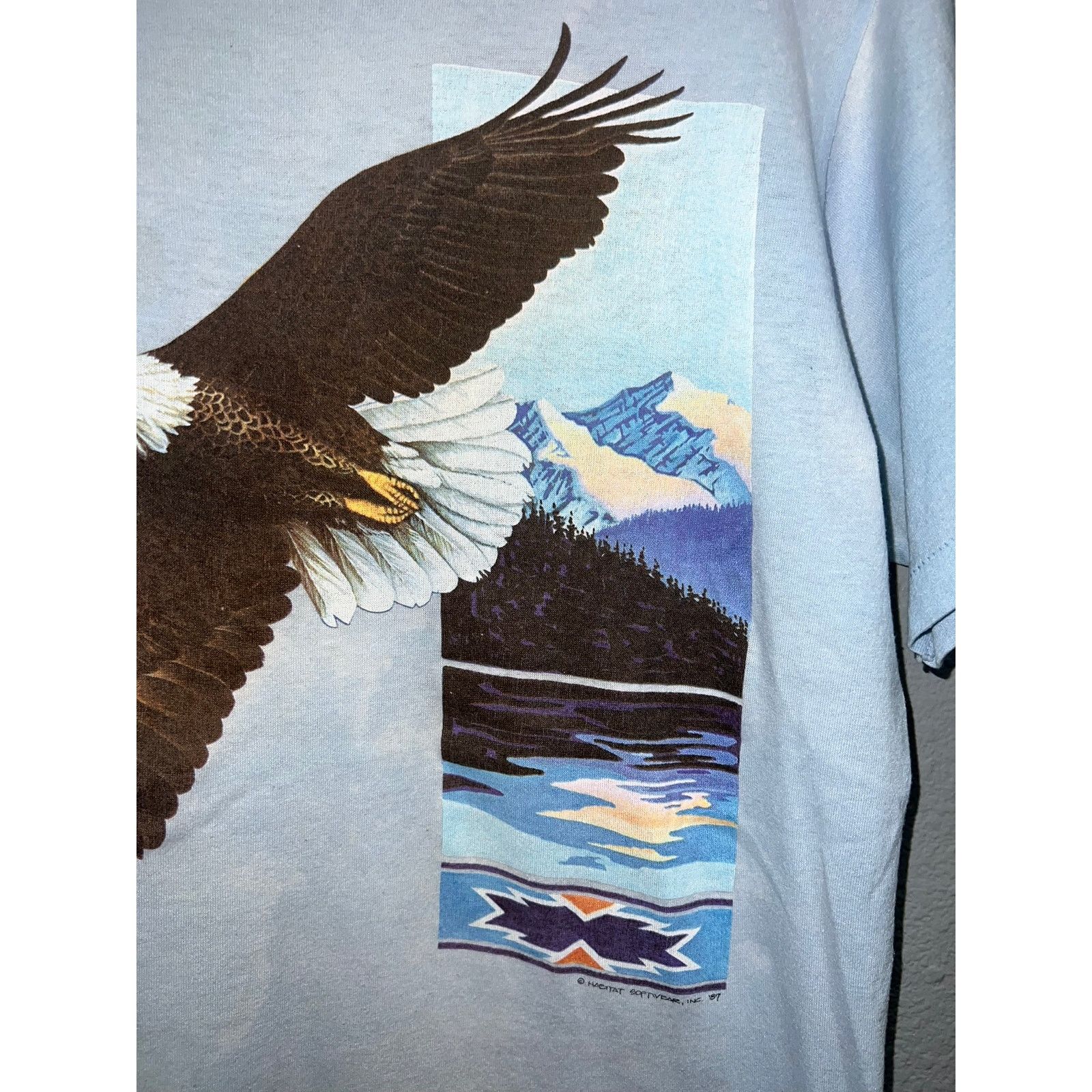 Vintage Vintage New Mexico Bald Eagle Shirt Habitat 80s Thin Tee M Size US M / EU 48-50 / 2 - 4 Thumbnail