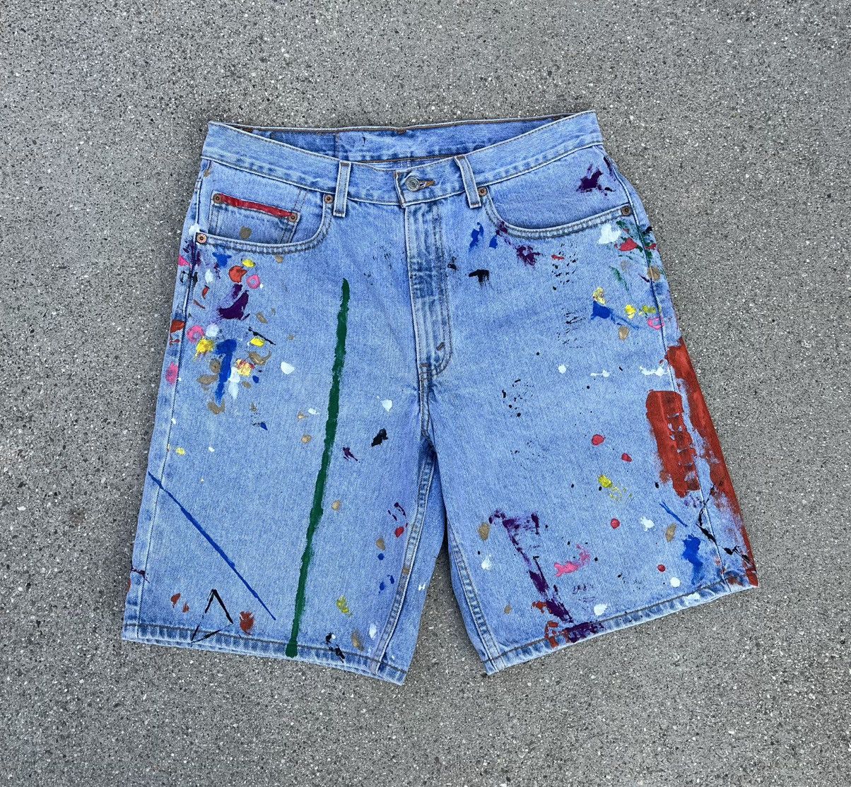 Levi's × Vintage Vintage Levi’s 550 Jean Shorts Relaxed Fit 2001 Jorts Size US 33 - 1 Thumbnail