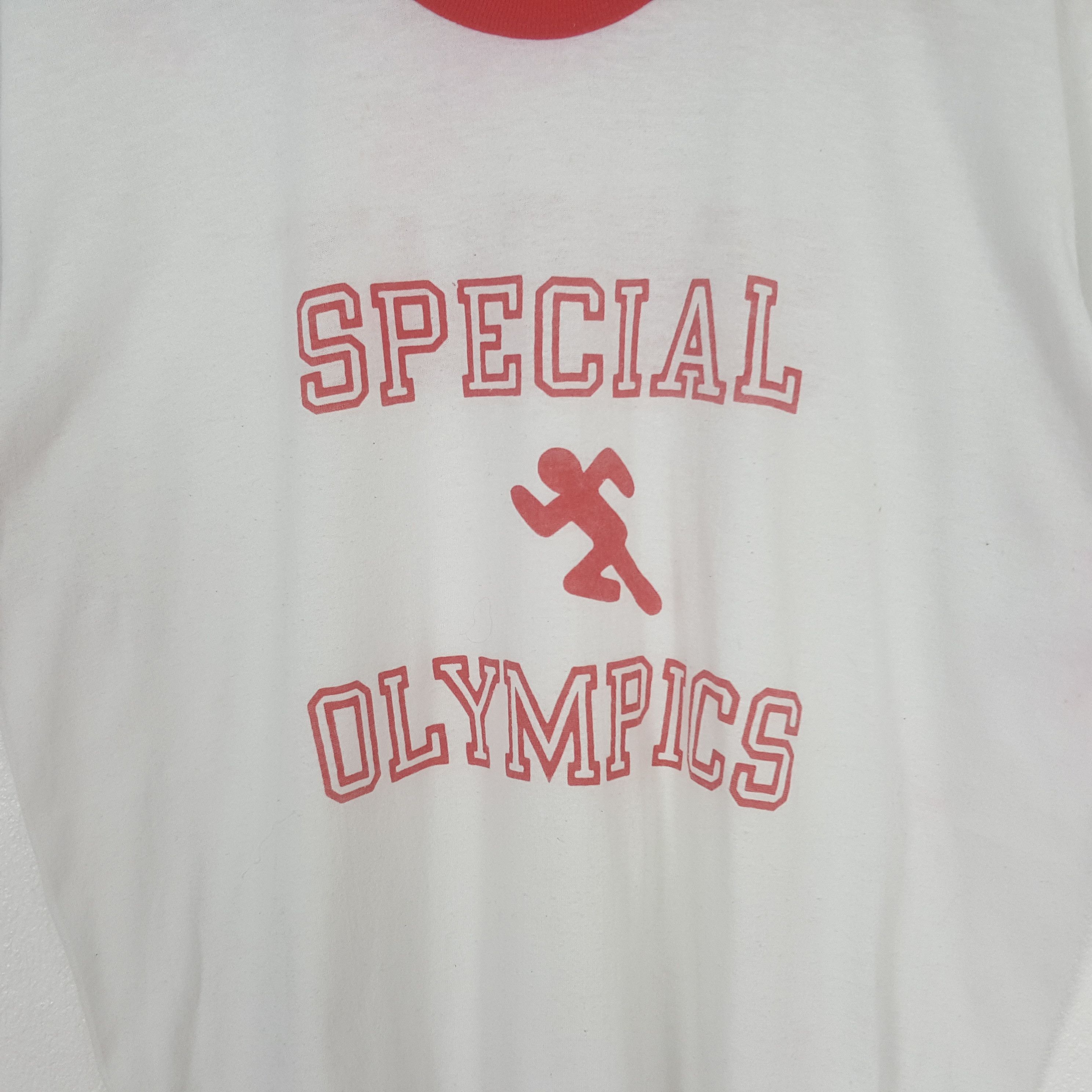 Vintage Vintage 90's Stedman Special Olympics Ringer Tshirt C319N15 Size US L / EU 52-54 / 3 - 2 Thumbnail