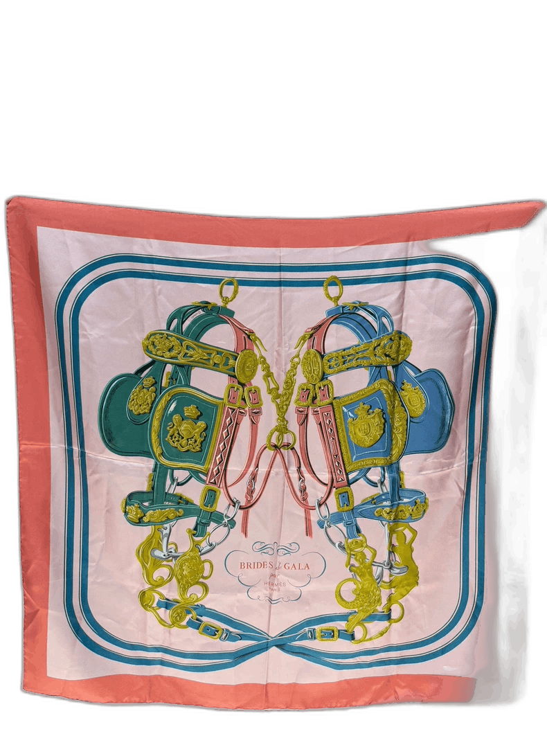 Hermes Hermes Reversible Gorgeous Bridle Silk Scarf-2506 Size ONE SIZE - 1 Thumbnail