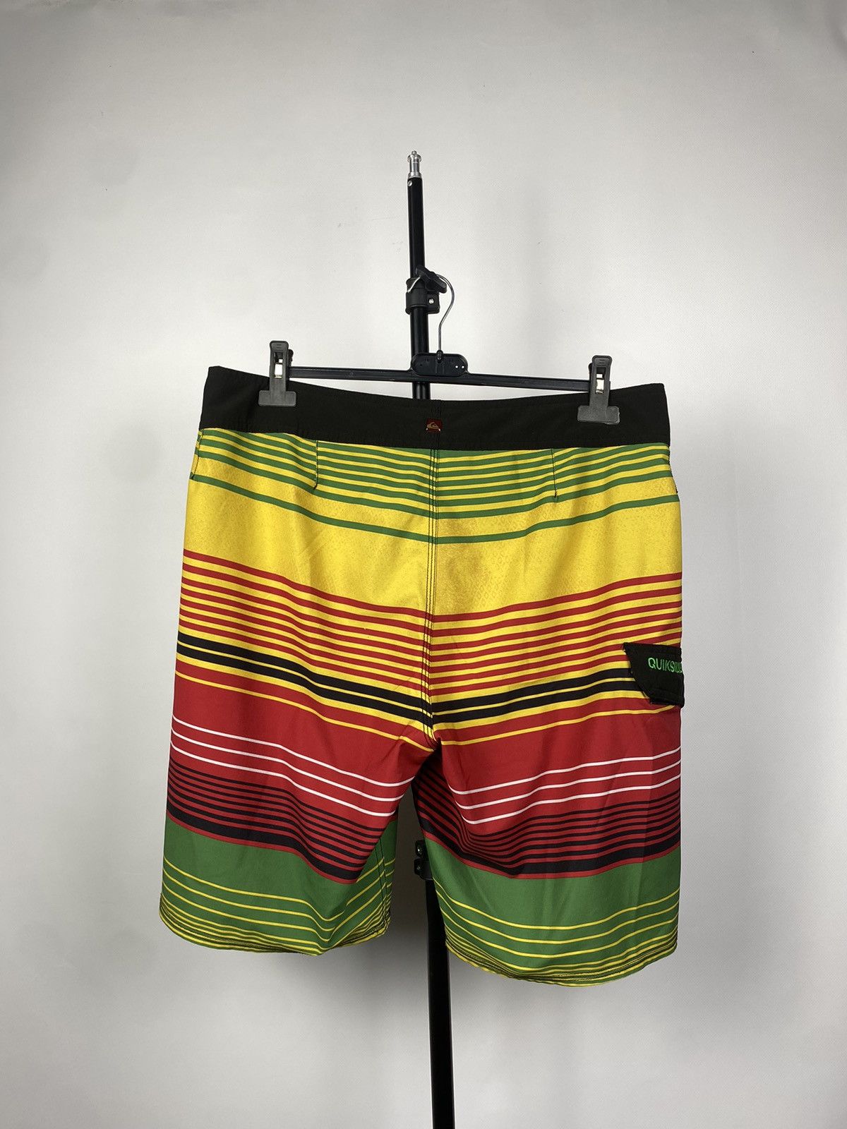 Quicksilver × Quiksilver × Vintage Rare Vintage Quiksilver Logo Nylon Shorts Y2K Size US 36 / EU 52 - 6 Thumbnail