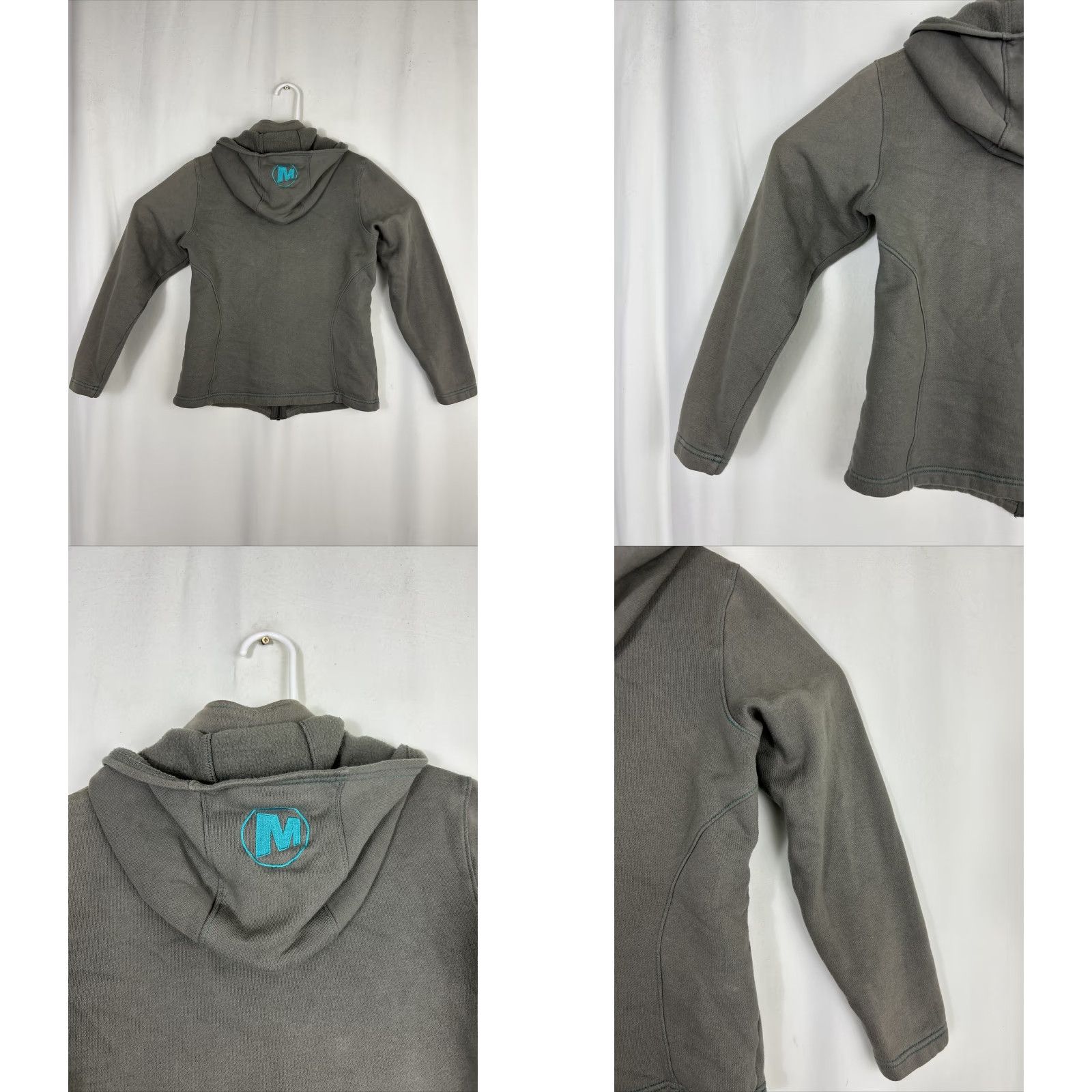 Merrell Merrell Womens Small Gray Full Zip Hooded Sweater Cotton Polyester Mens? Size S / US 4 / IT 40 - 9 Thumbnail