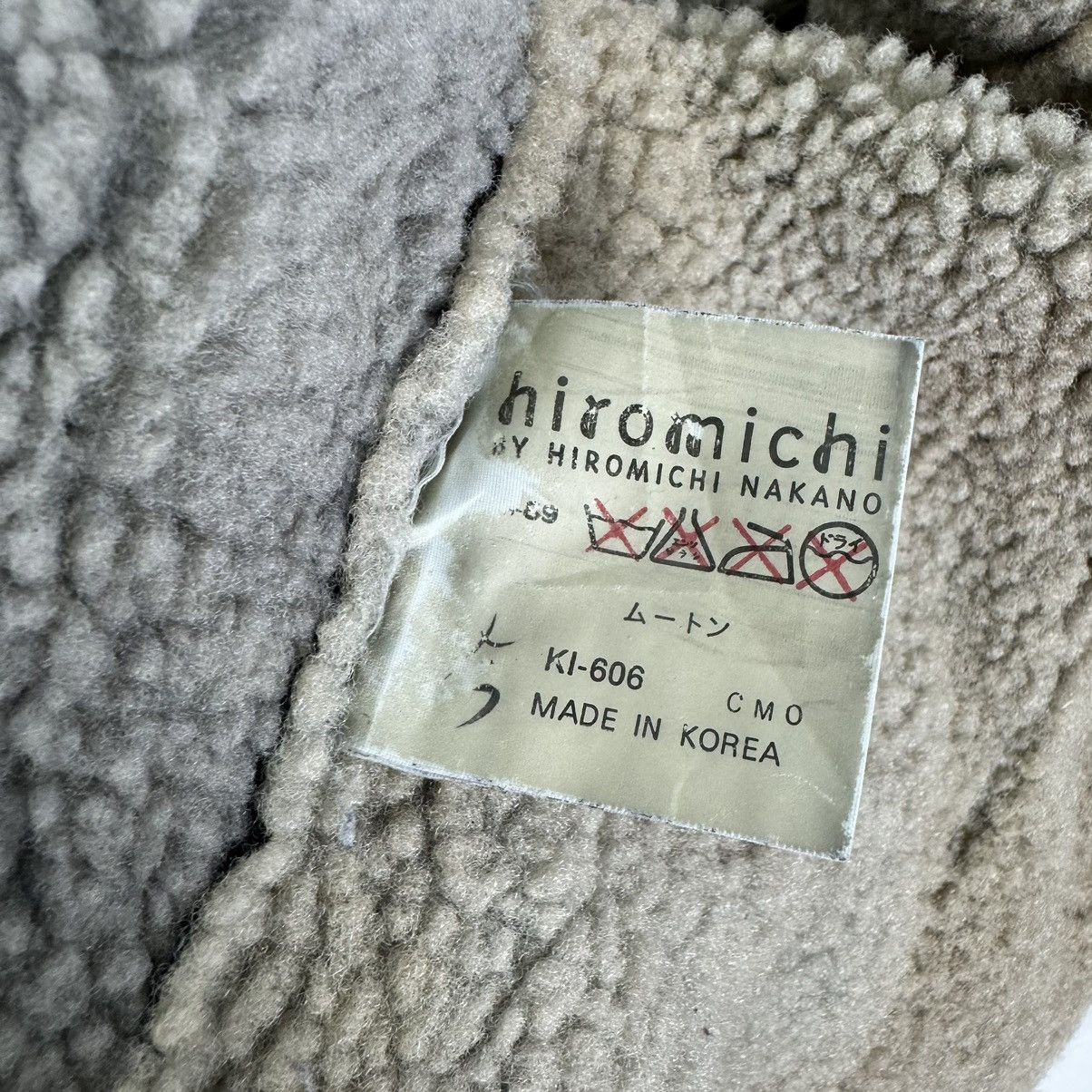 Japanese Brand 🌟HIROMICHI NAKANO SHERPA LEATHER JACKET LIKE NUMBER NINE Size US L / EU 52-54 / 3 - 14 Thumbnail