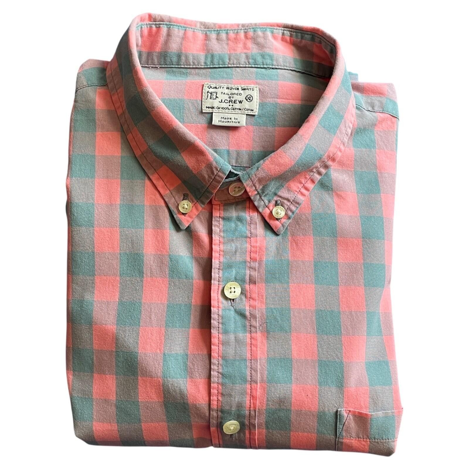 J.Crew J.Crew Men’s XL Orange Gray Check Button Down Shirt CLEAN! Size US XL / EU 56 / 4 - 4 Thumbnail