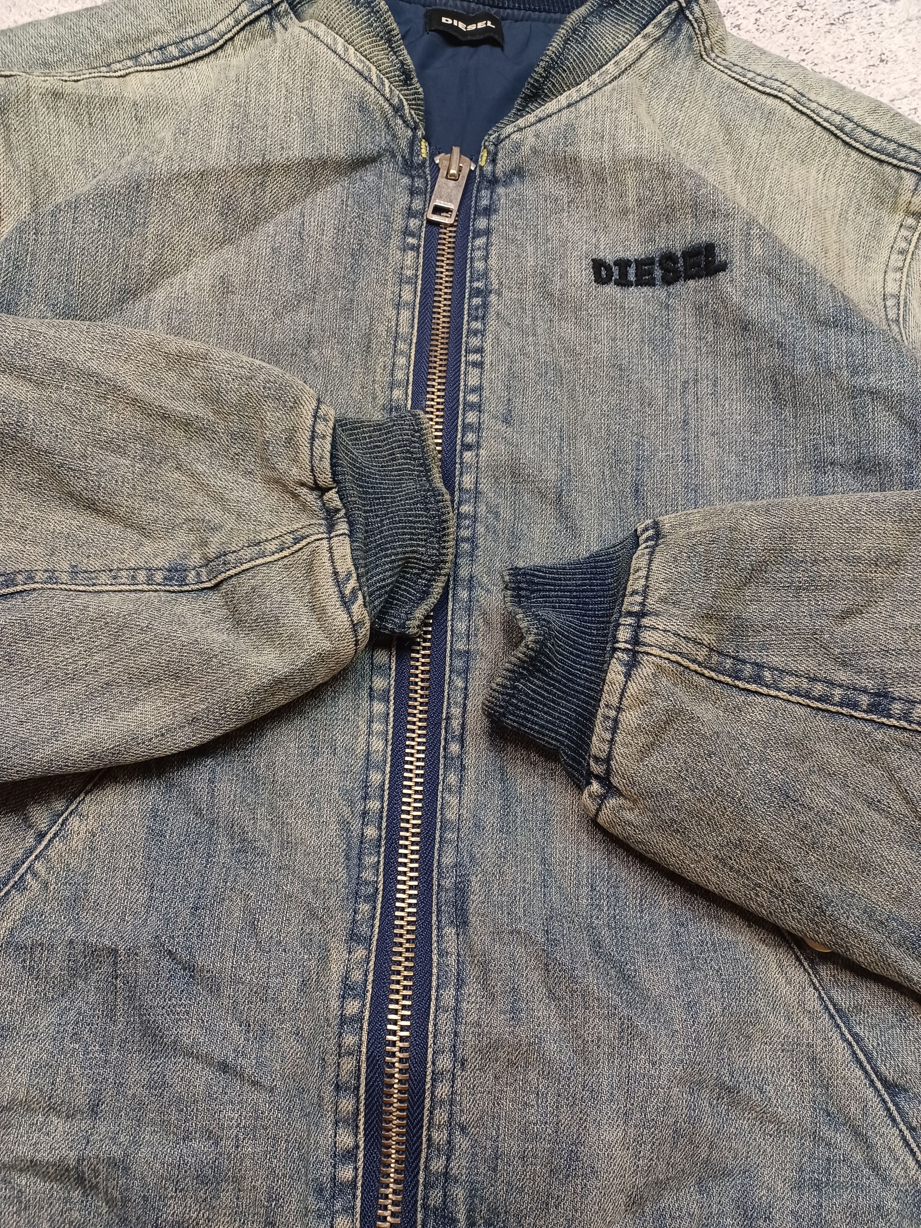 Diesel Diesel Women’s Denim Bomber Jacket Size XL / US 12-14 / IT 48-50 - 4 Thumbnail