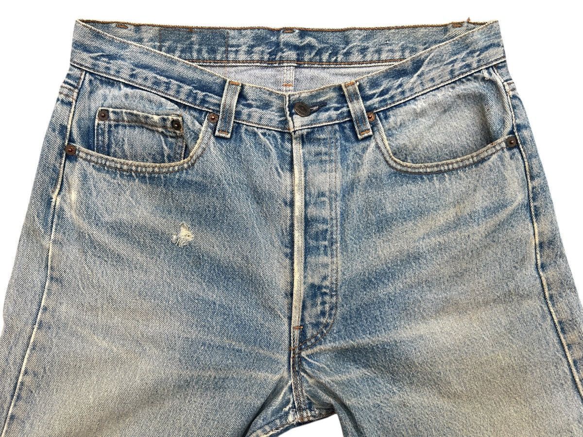 Levi's Vintage 80s Levis Distressed Mudwash Denim Jeans 33x34 W33 Size US 33 - 6 Thumbnail