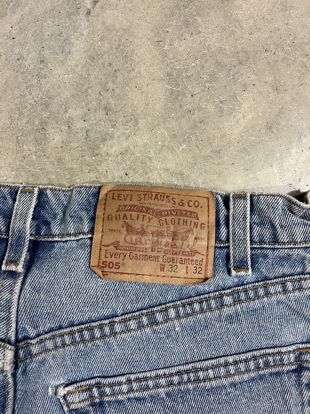 Levi's Vintage 90s Levis 505 Faded Blue Jeans 32x32 Size US 32 / EU 48 - 6 Thumbnail