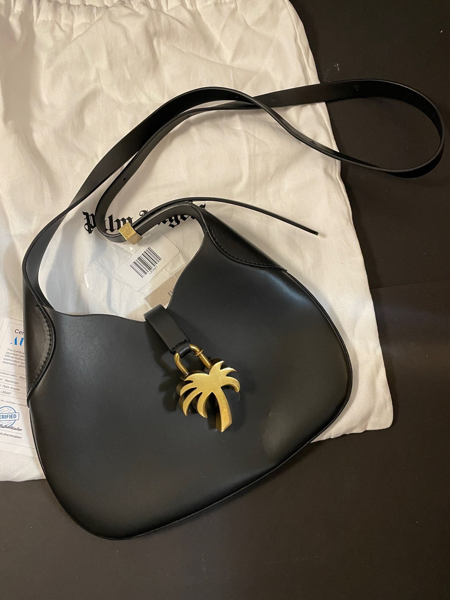 Palm Angels Palm hobo Leather Bag Size ONE SIZE - 4 Thumbnail