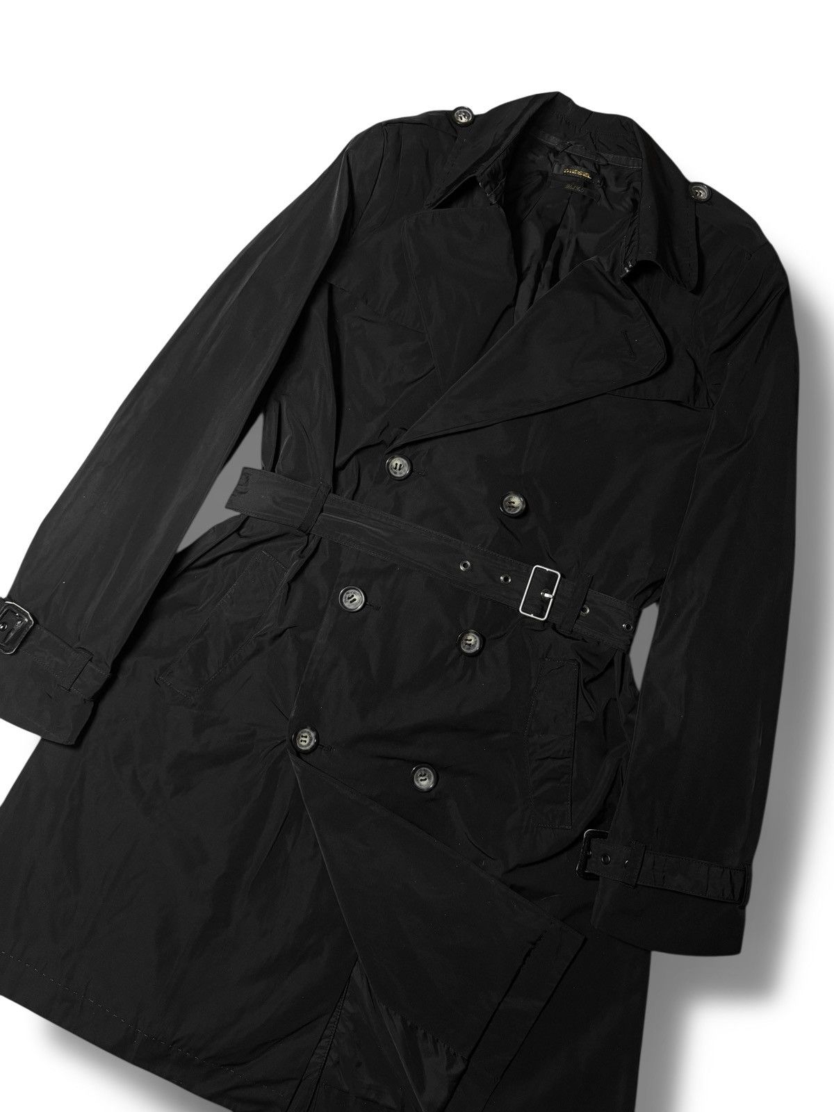 Diesel Diesel Black Gold Trench Coat Jacket Size S / US 4 / IT 40 - 4 Thumbnail