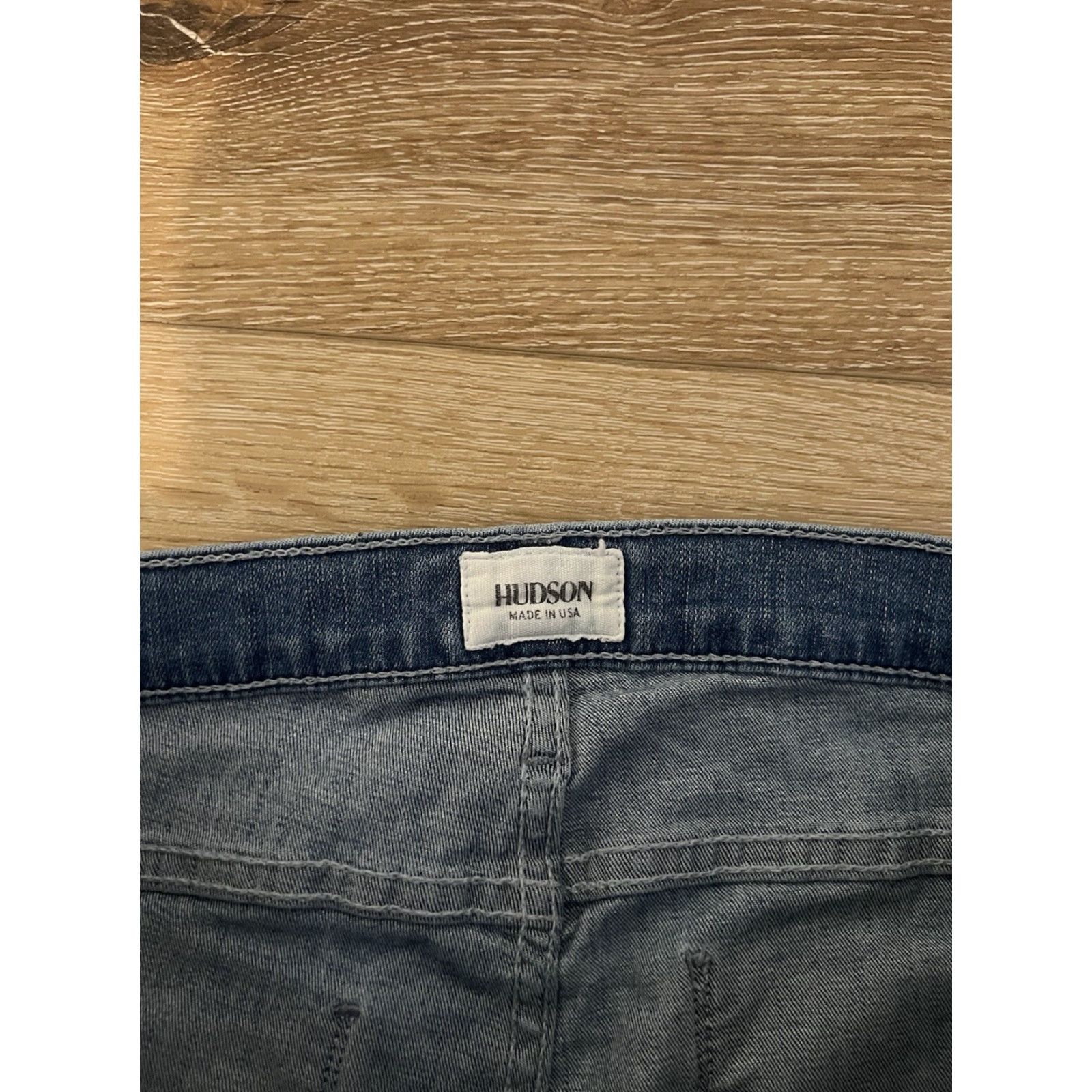 Hudson Hudson Womens Blue Denim Stark Moto Super Skinny Biker Jeans Size 29 Size 29" - 3 Thumbnail