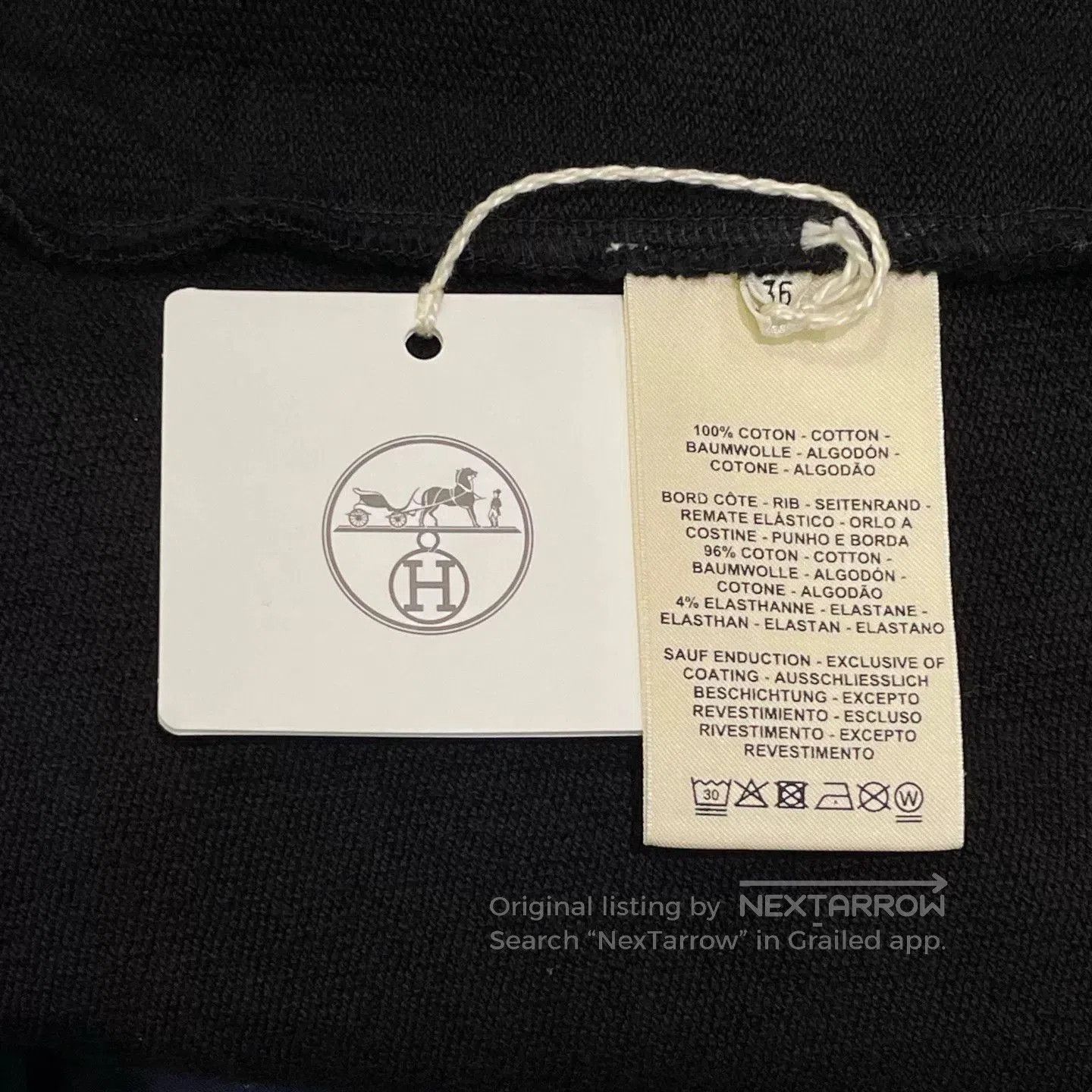 Hermes Hermes Black Crewneck Sweatshirt. Size XS / US 0-2 / IT 36-38 - 6 Thumbnail