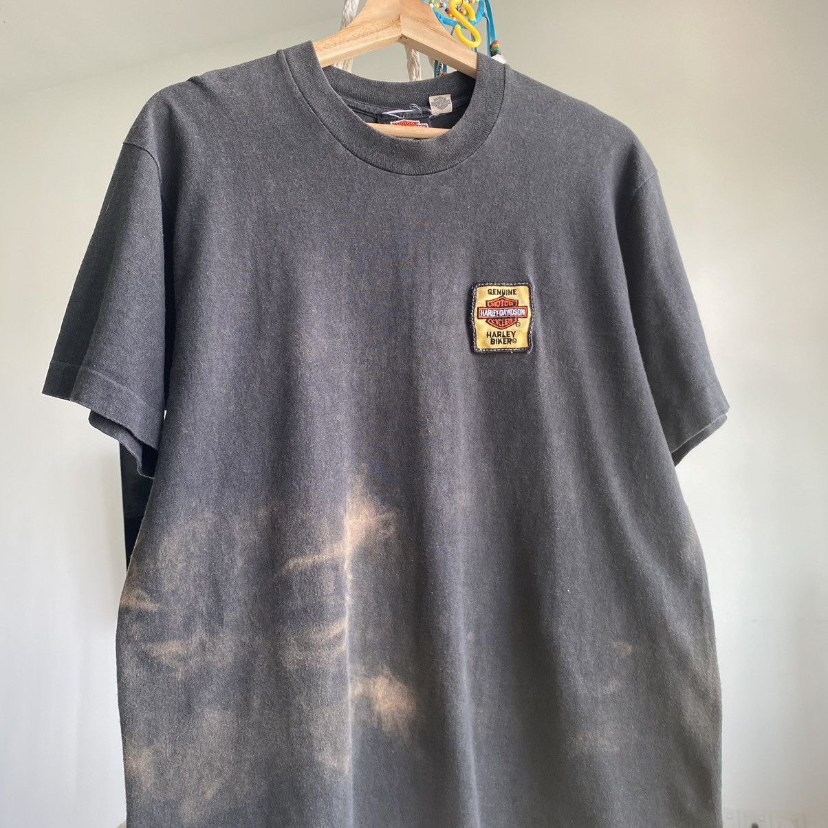 Harley Davidson Thrashed Faded Vintage 90s Harley Davison ERD GRUNGE TEE Size US L / EU 52-54 / 3 - 4 Thumbnail