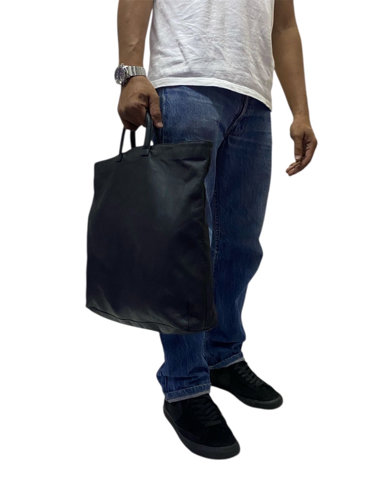 Helmut Lang Helmut Lang Archive Leather Tote Bag ( UNISEX ) Size ONE SIZE - 20 Thumbnail