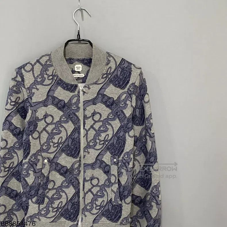Hermes Hermes Wool Printed Zip-up Jacket Size XS / US 0-2 / IT 36-38 - 2 Thumbnail