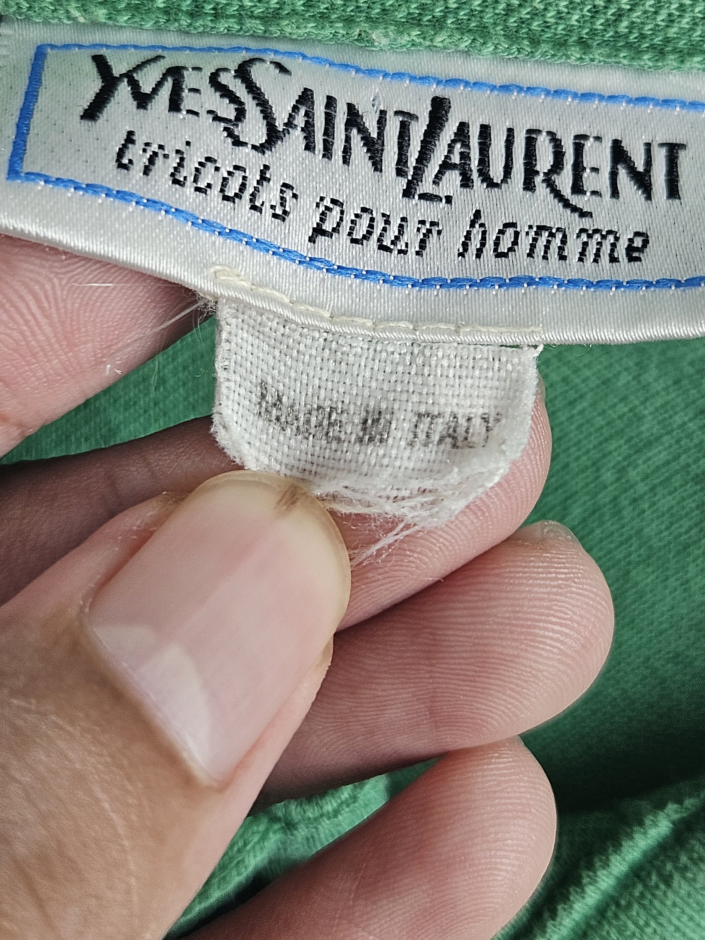 Designer × Vintage × Yves Saint Laurent Vintage Yves Saint Laurent Ysl tricots pour homme Polo shirt Size US L / EU 52-54 / 3 - 5 Thumbnail
