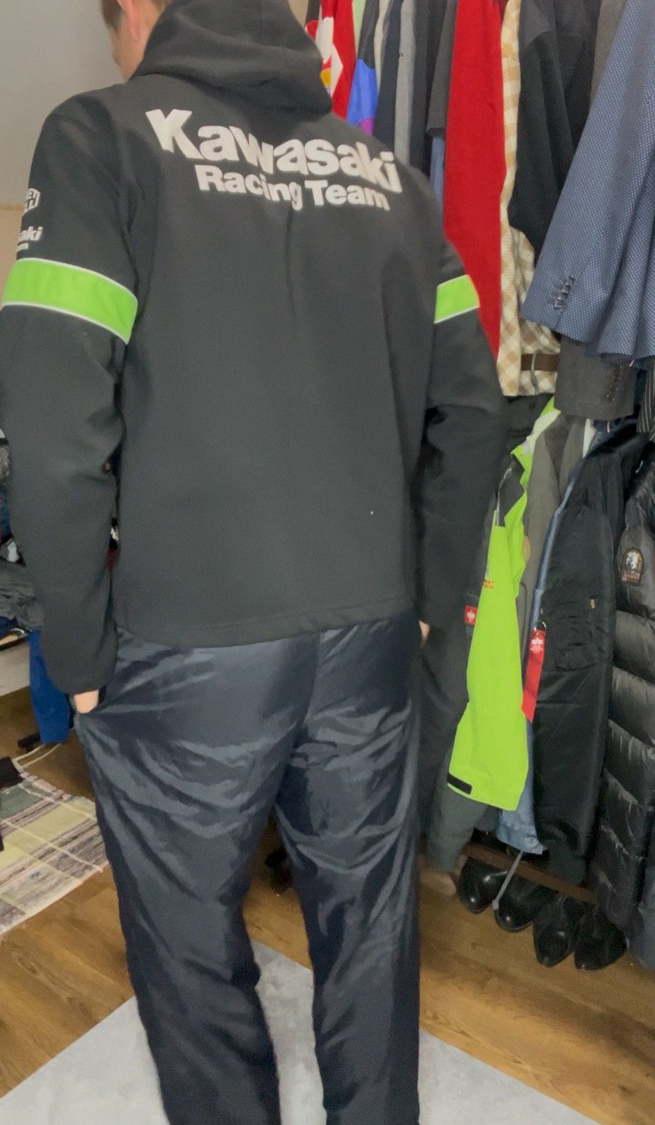 Other Vintage 90's Kawasaki Racing Team Logo Zip Up Jacket Size US M / EU 48-50 / 2 - 3 Thumbnail