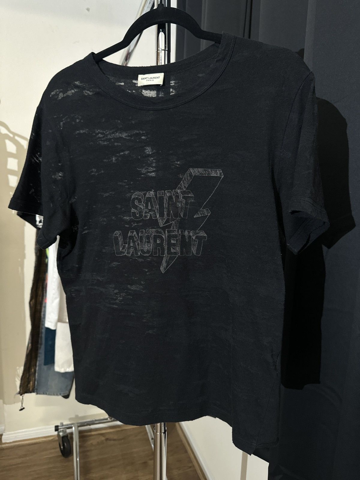 Saint laurent best sale bolt t shirt