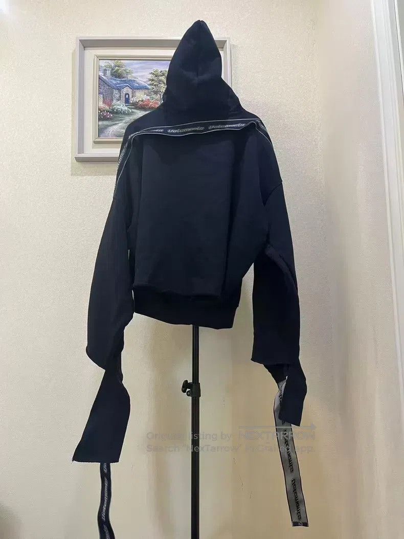 Vetements VETEMENTS Blue ribbon hooded sweatshirt Size US XS / EU 42 / 0 - 2 Thumbnail