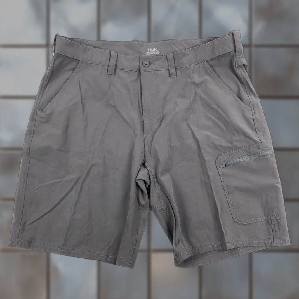 Vintage Huk Fishing Shorts Mens XXL Next Level Performance 10.5" Inseam Gray NXTLVL Shorts Men Gray Weekend Fishing 10.5in Inseam NF NXTLVL Size US 39 - 1 Thumbnail