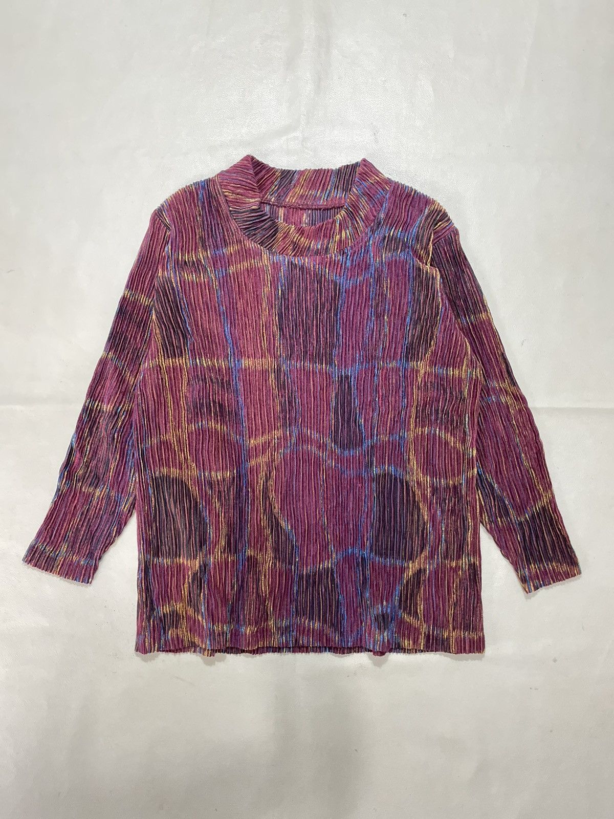 Issey Miyake Undefined Color Mix Pleated Shirt issey style Size M / US 6-8 / IT 42-44 - 2 Thumbnail