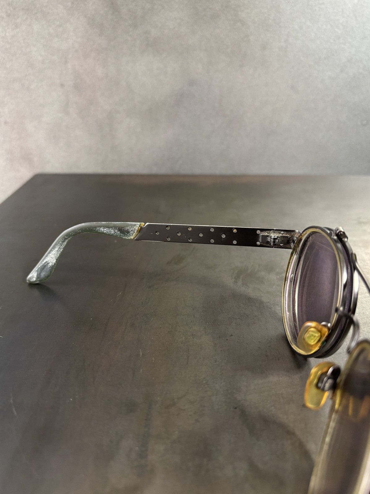 Giorgio Armani Vintage Giorgio Armani Sunglasses Frames Flip Up Glasses 657 Size ONE SIZE - 19 Thumbnail