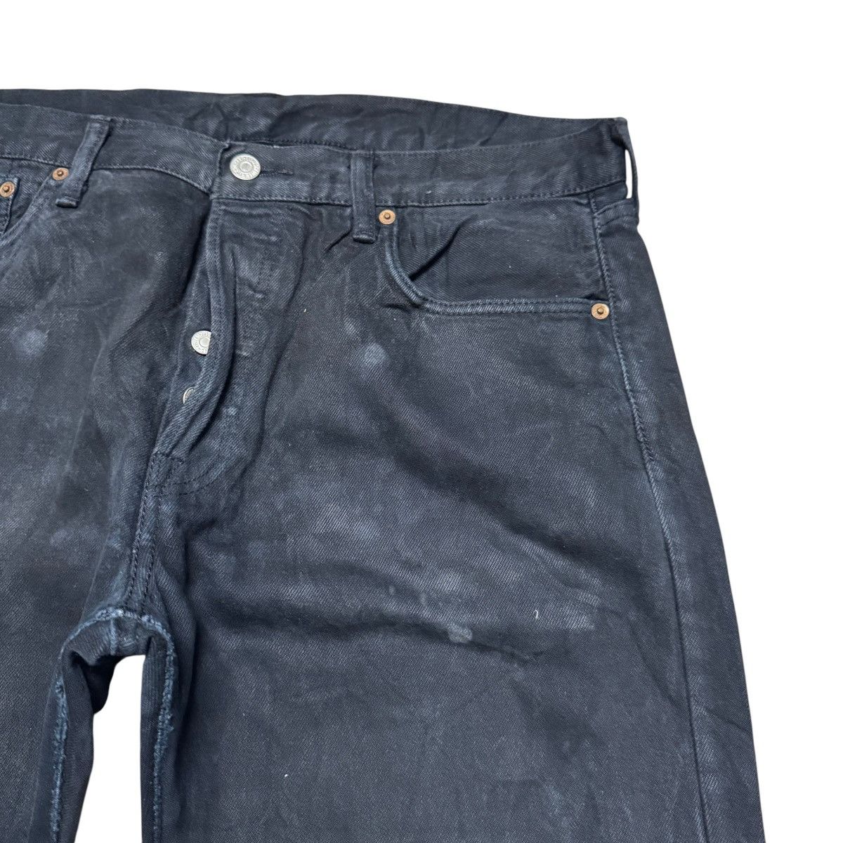 Beams Japan × Levi's Remake By AND TEMA Levis 501 Black Denim Jeans Open Leg Size US 36 / EU 52 - 6 Thumbnail