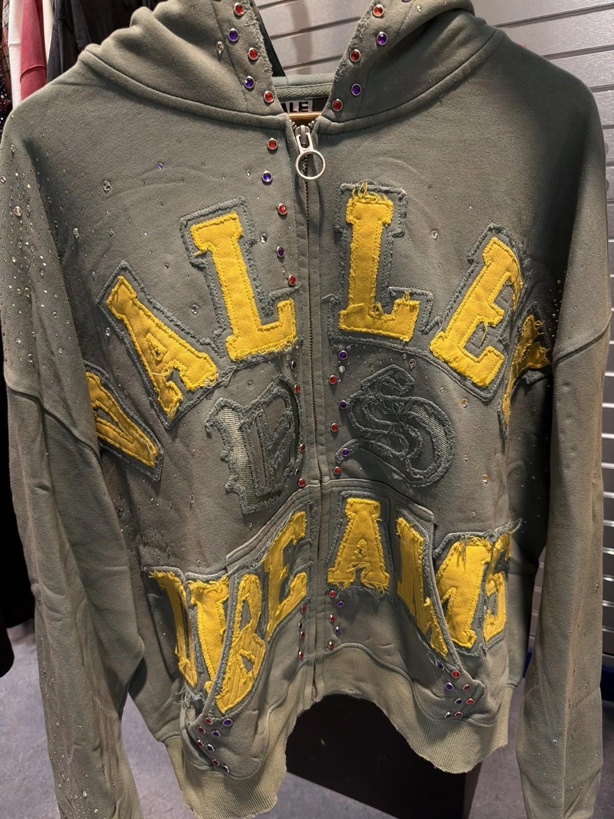 Vale XXL Vale Zip Up Green Stone Studded Hoodie Authentic Valley Size US XXL / EU 58 / 5 - 4 Thumbnail