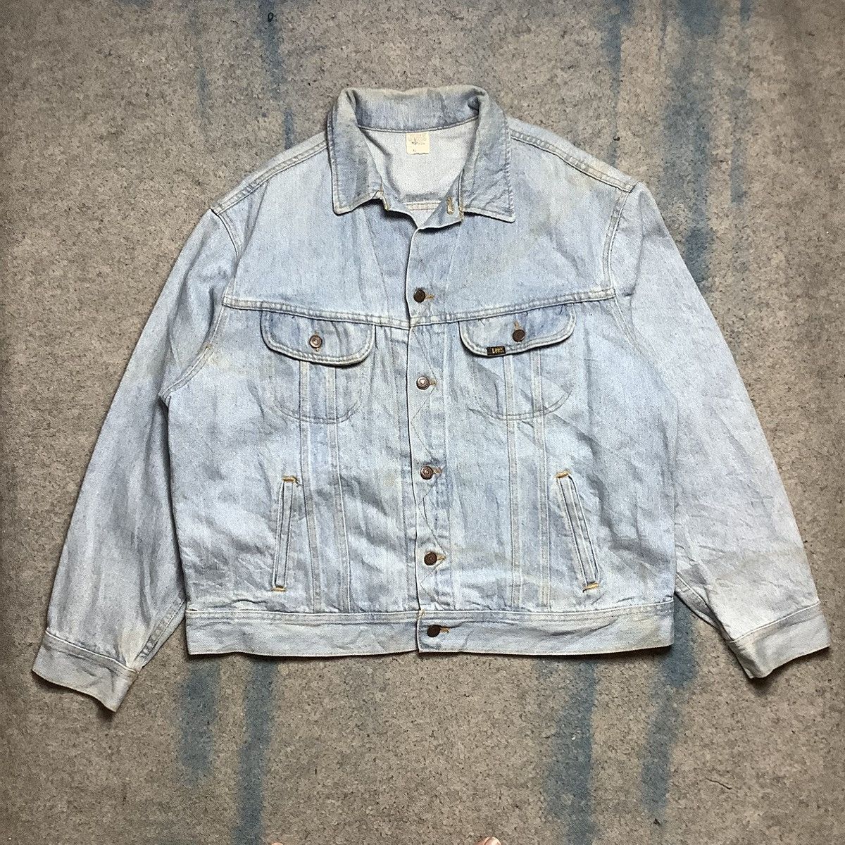 Lee × Vintage 90s Vintage Lee Blue Denim Jacket Size US XL / EU 56 / 4 - 1 Thumbnail