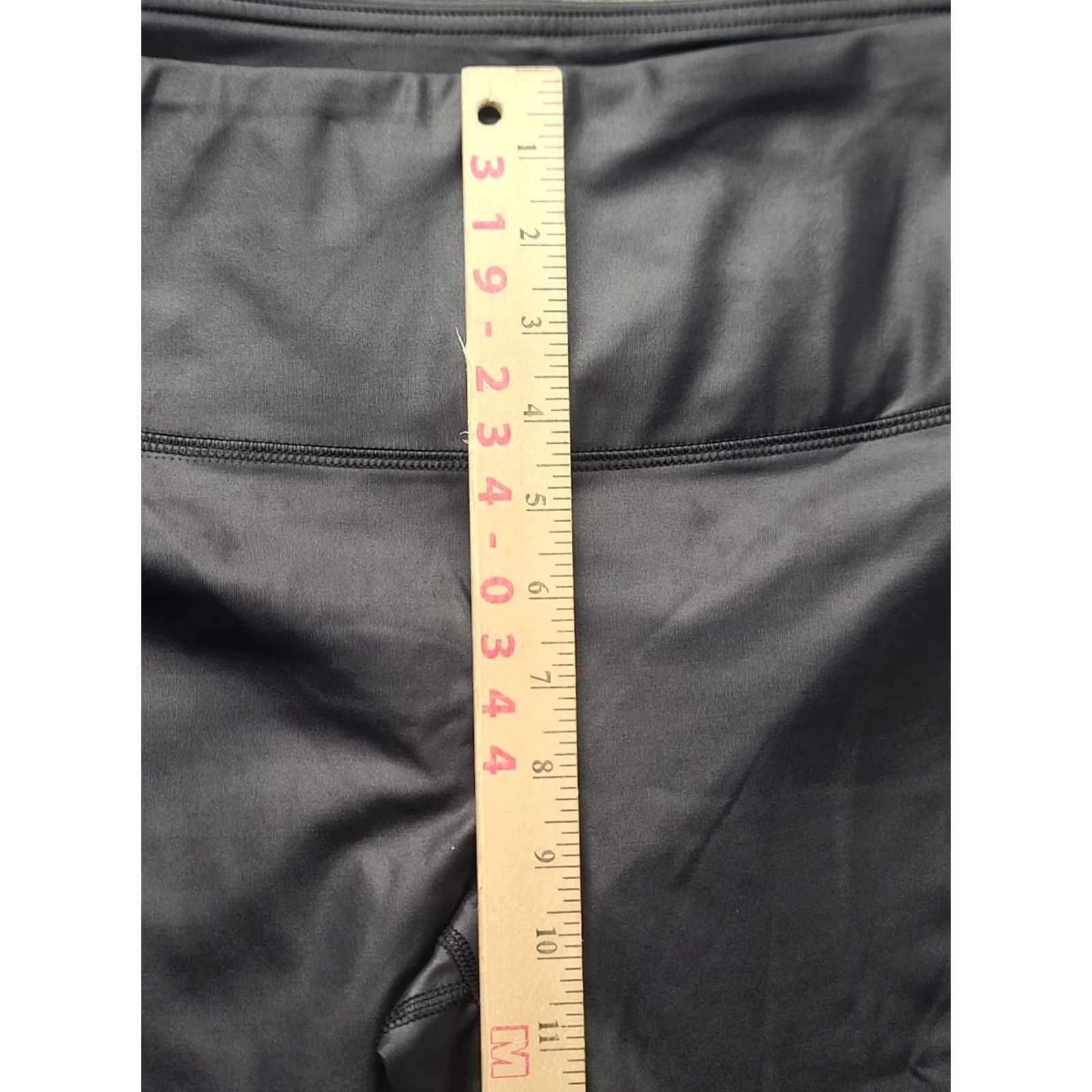 Vintage 90 Degree by Reflex Leggings Womens L High Waisted Interlink Cire Black Polyester Spandex Ankle Yoga Activewear Womens L Size 36" / US 14 / IT 50 - 5 Thumbnail