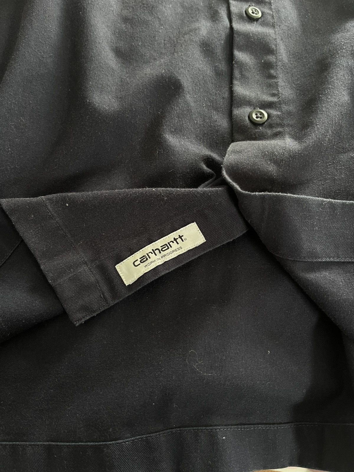 Carhartt Navy Button Up Short Sleeve Size US XL / EU 56 / 4 - 5 Thumbnail