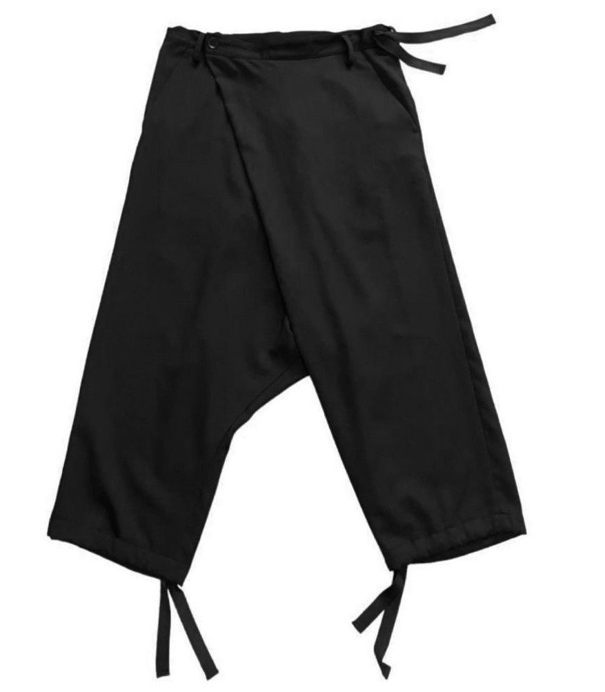 image of Groundy x Yohji Yamamoto Pants Low Crotch in Black, Men's (Size 32)