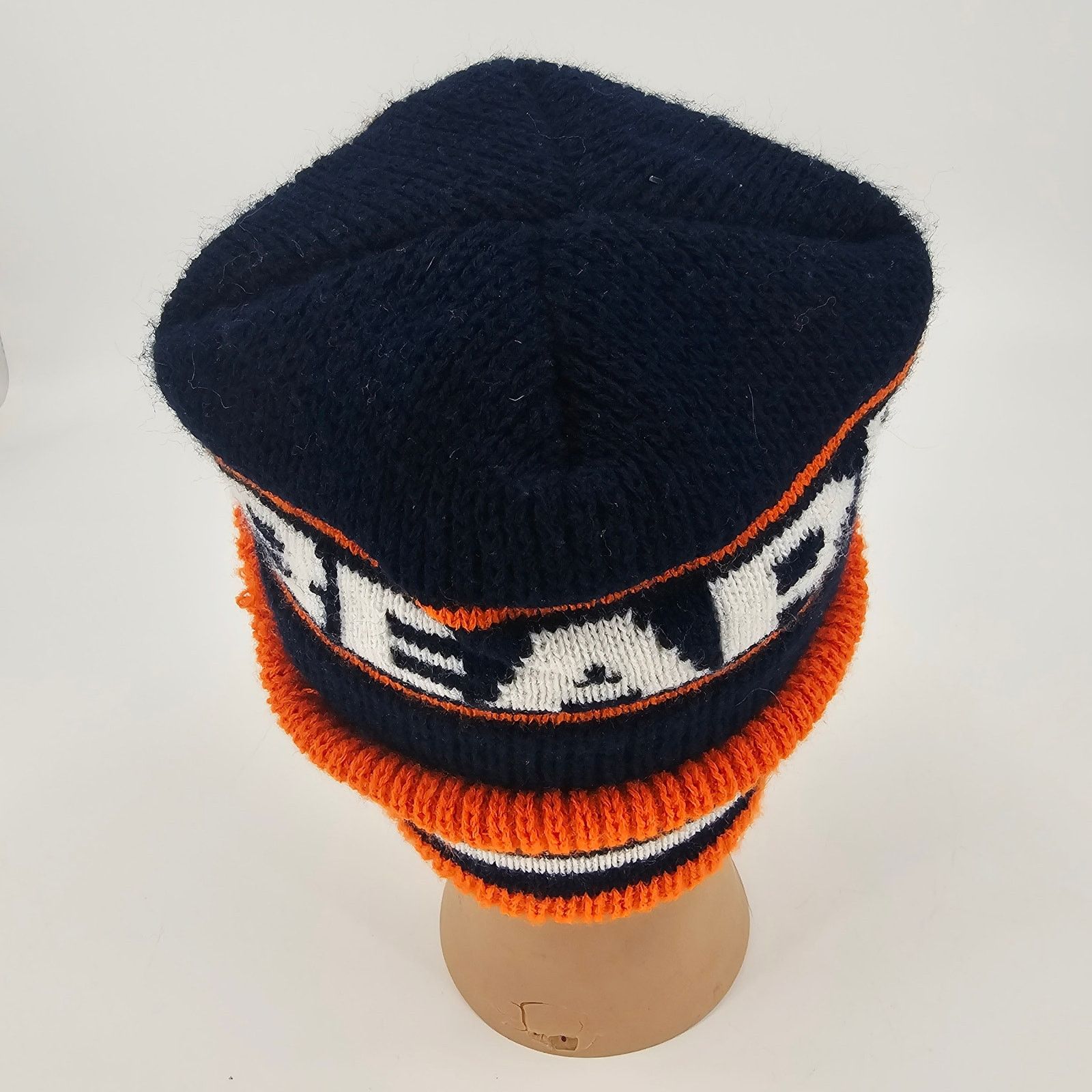 NFL × Vintage Vintage 90's Chicago Bear Cuffed Beanie Winter Hat Retro NFL Size ONE SIZE - 3 Thumbnail