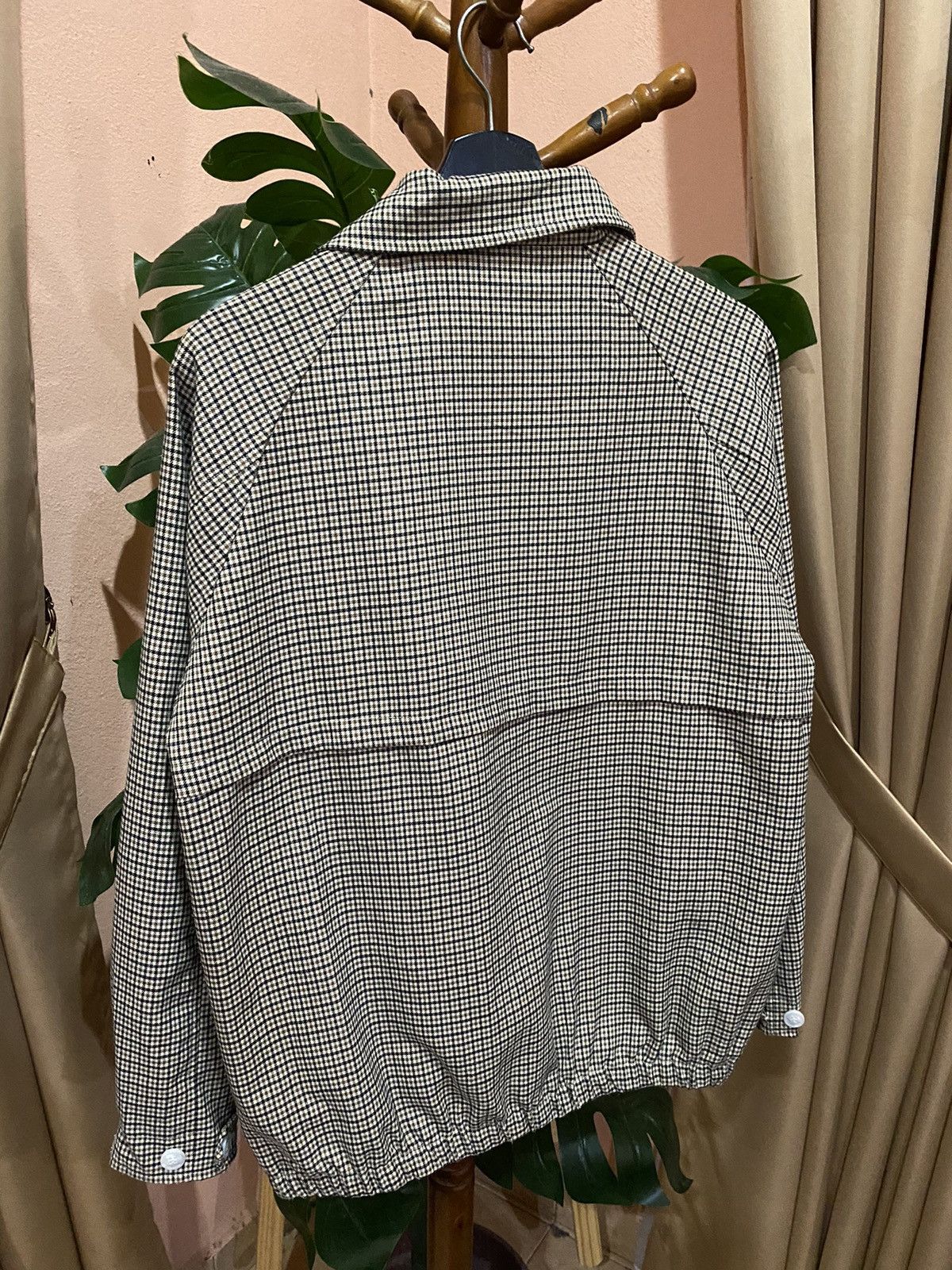 Japanese Brand Emma Clothes Plaid Jacket - Beige Checkered Zip-Up - Unisex Size US M / EU 48-50 / 2 - 13 Thumbnail