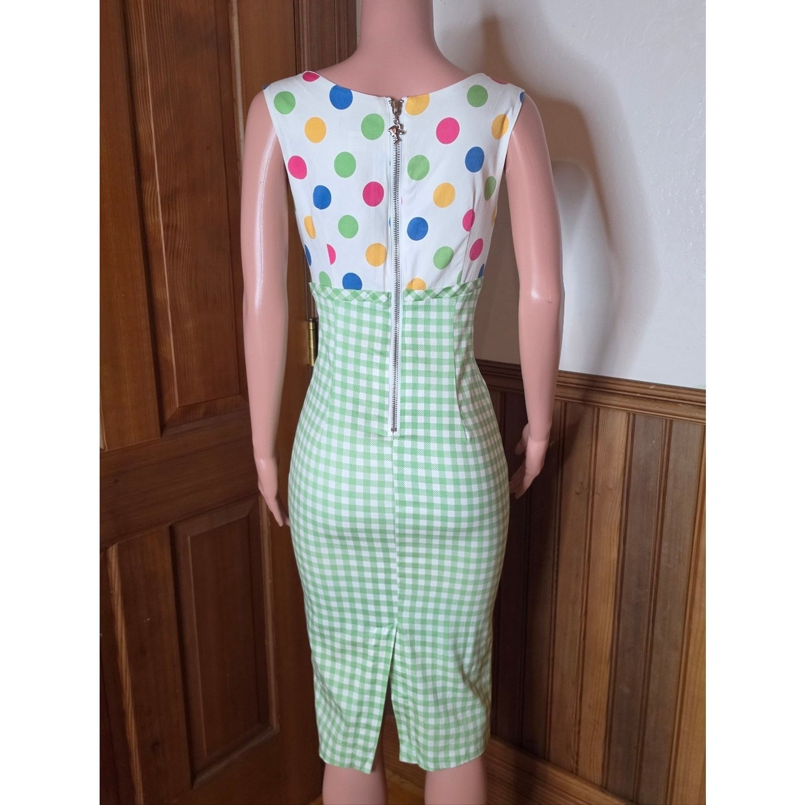 Vintage Barbie x Unique Vintage Lunch On The Terrace 60s Midi Dress Size M / US 6-8 / IT 42-44 - 4 Thumbnail