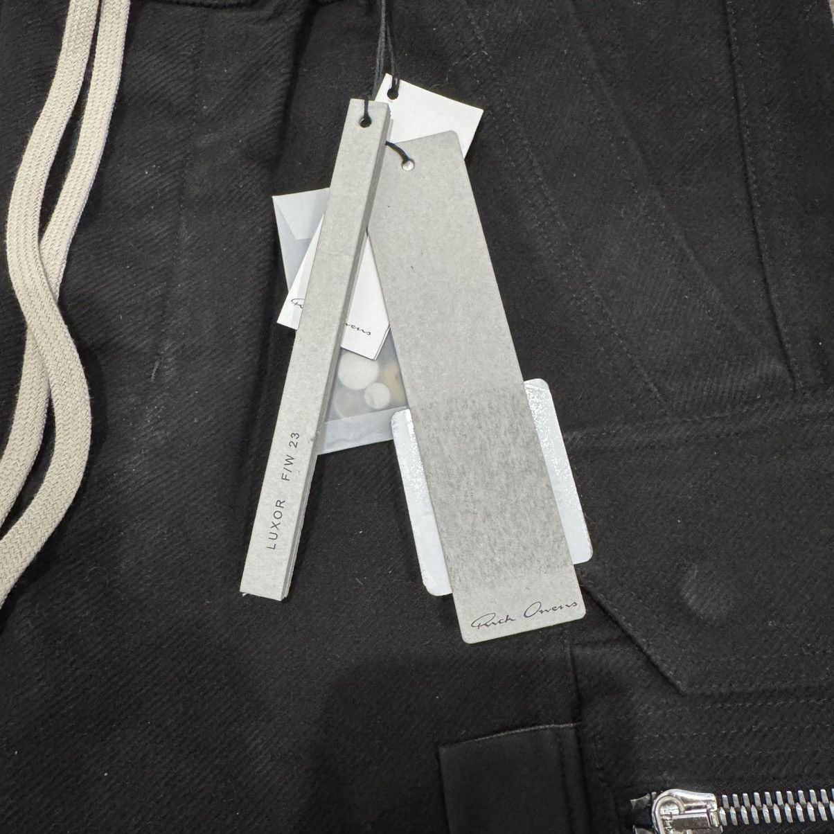 Rick Owens Rick Owens Mastodon Cargo Drawstring Pants in Black Size US 40 / EU 56 - 5 Thumbnail