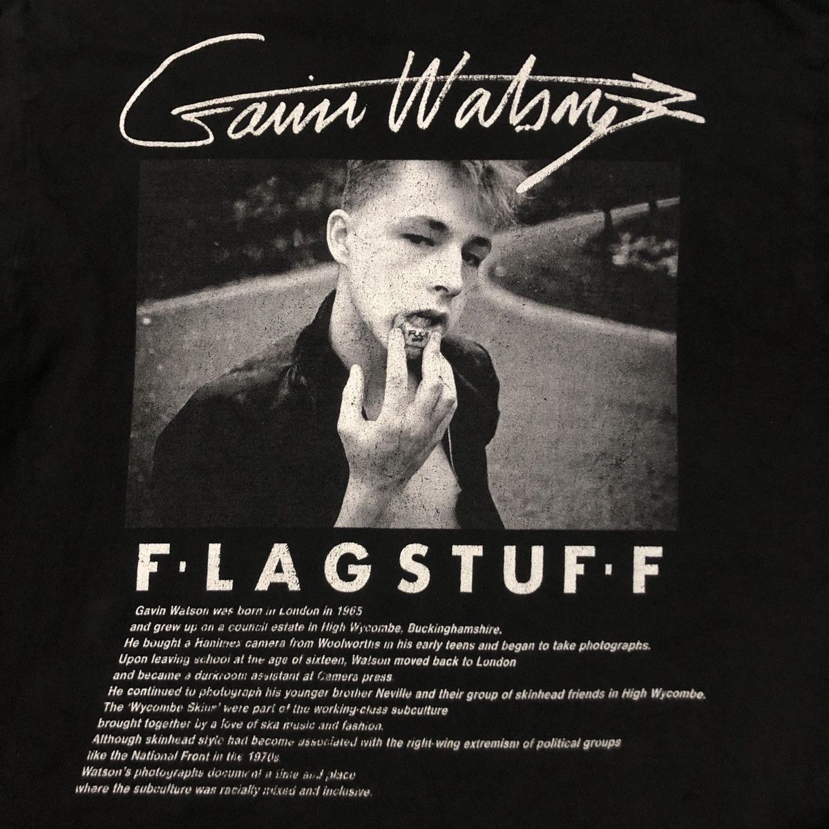 Flagstuff × Japanese Brand × Vintage VINTAGE FLAGSTUFF x GAVIN WATSON xART LONGSLEVE TSHIRT Size US XL / EU 56 / 4 - 9 Thumbnail