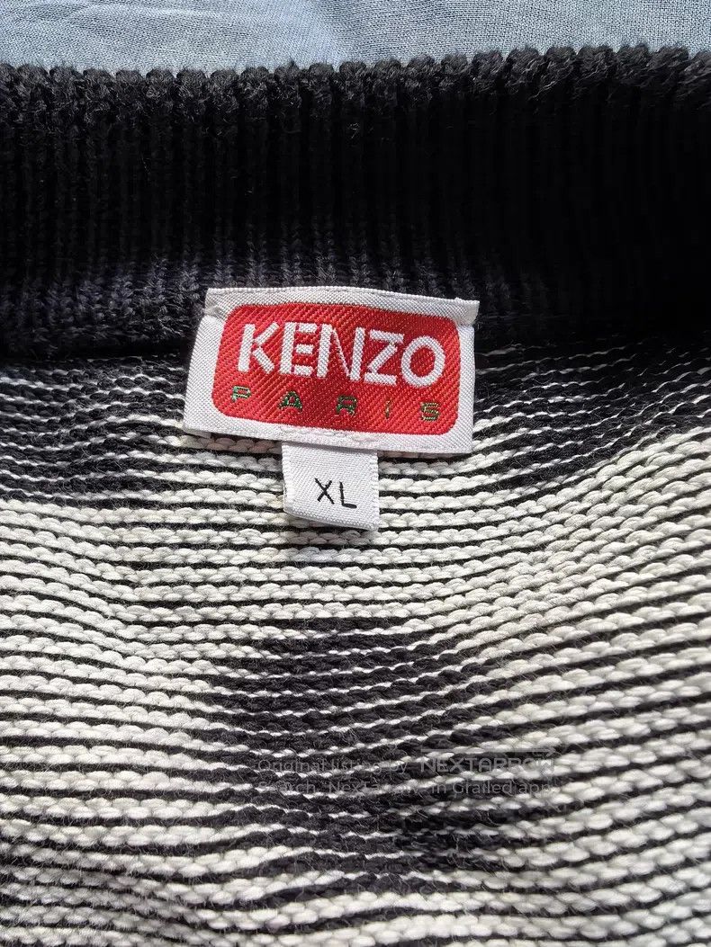 Kenzo Kenzo All-Over Print Casual Open Front V-Neck Knit Sweater Size US XL / EU 56 / 4 - 2 Thumbnail