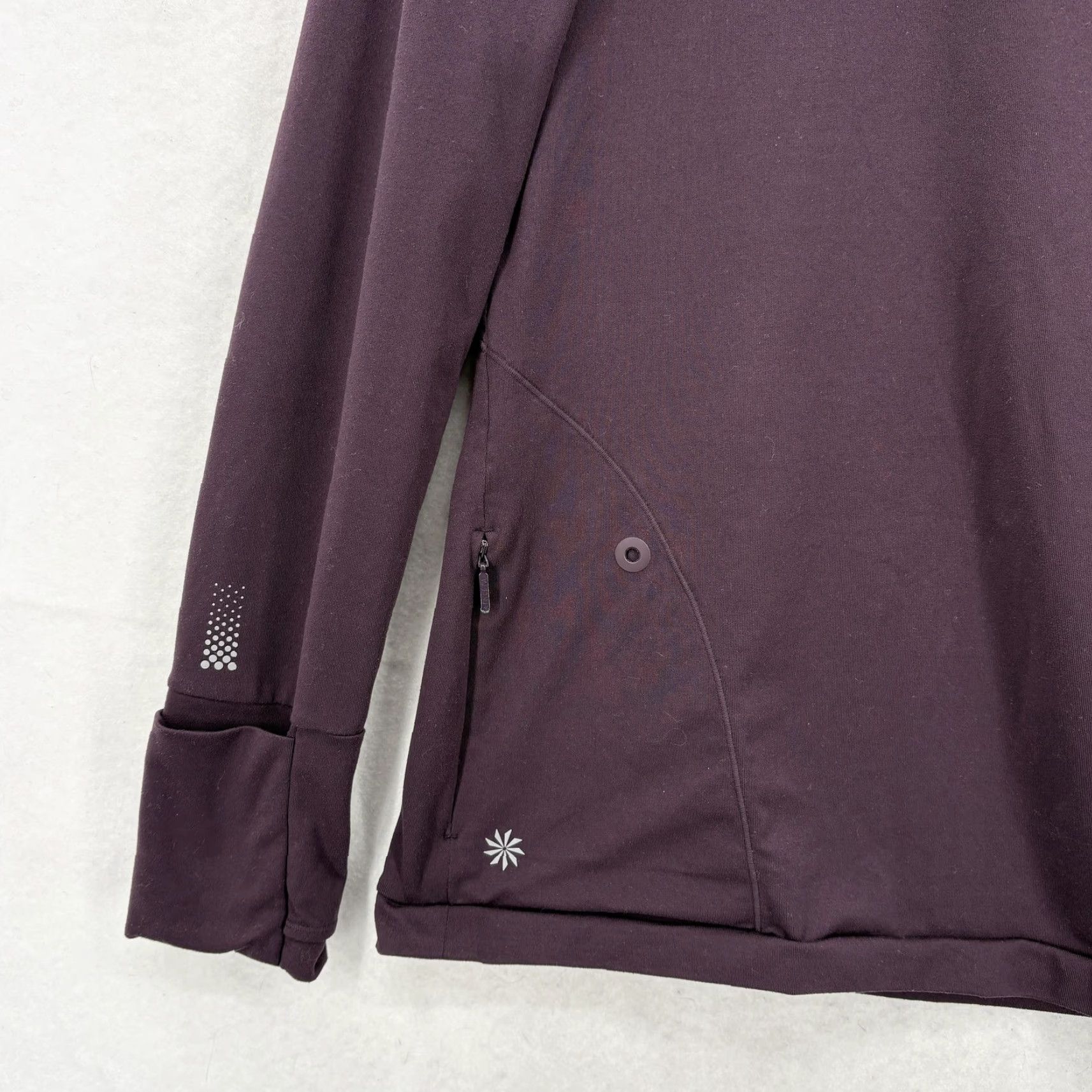 Athleta Athleta Sweatshirt Womens Medium Purple Gym Superluxe Half Zip Pullover Size M / US 6-8 / IT 42-44 - 3 Thumbnail