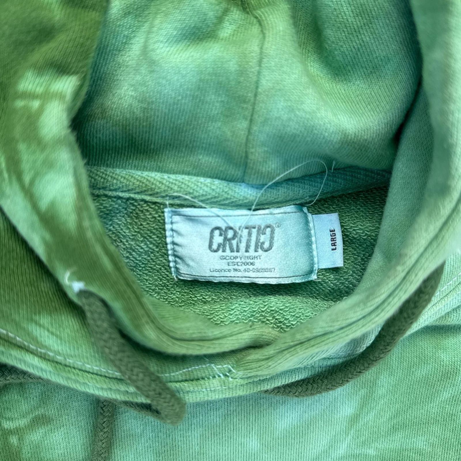 Vintage Critic Wear Green Tie Dye Sun Logo Hoodie Size US L / EU 52-54 / 3 - 4 Thumbnail