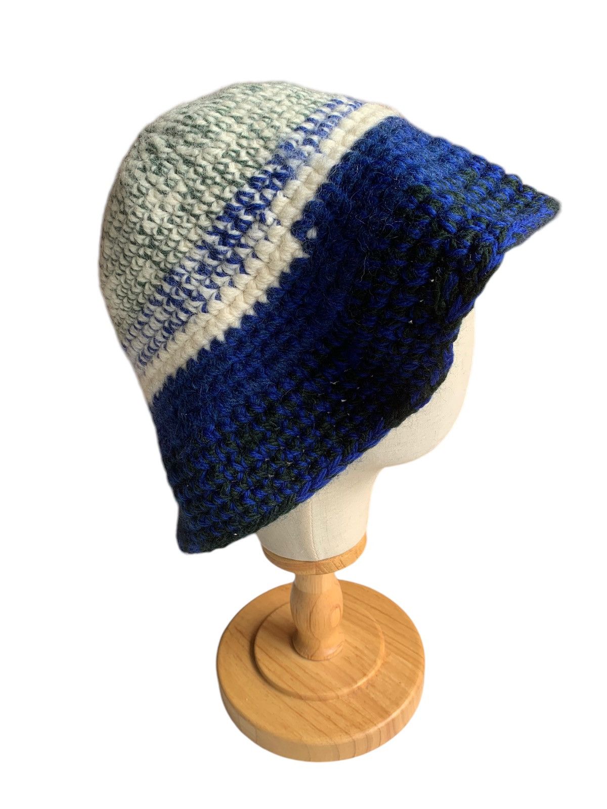 Japanese Brand × Kapital × Vintage Knitted Crochet Winter session Big Bucket Hats🧶 Size ONE SIZE - 10 Thumbnail