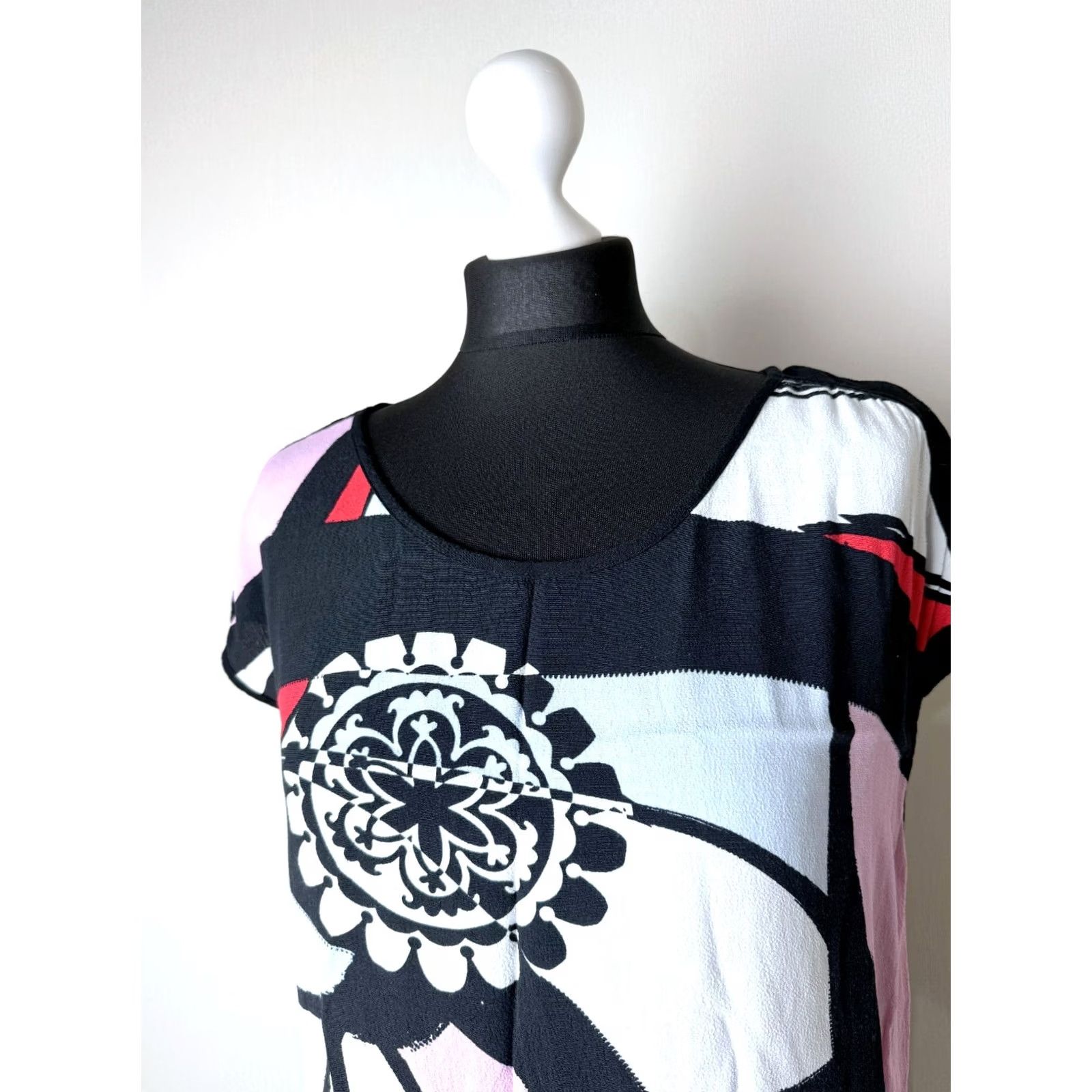 Desigual Desigual Christian Lacroix Womens Dress A-Line Black Knee Length Size 40 Size S / US 4 / IT 40 - 2 Thumbnail