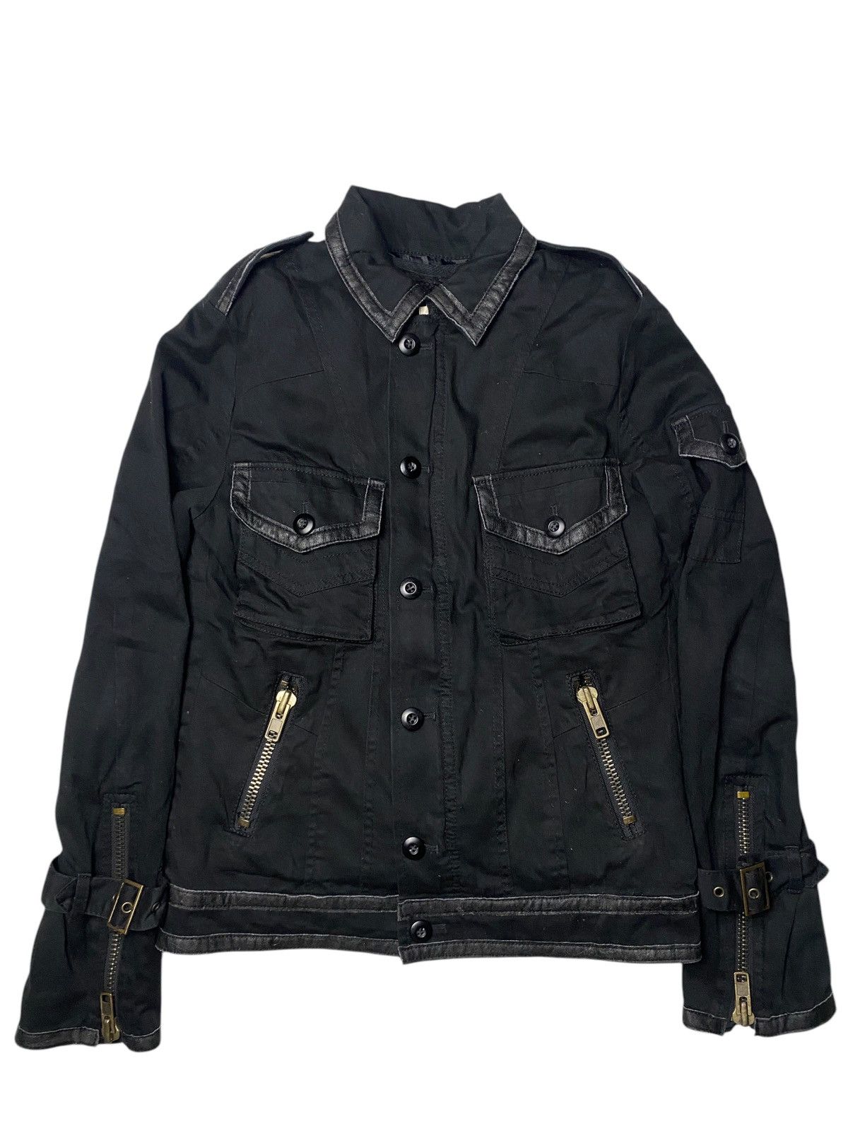 If Six Was Nine 2000's Free Phase Bondage Leather Jacket Size US S / EU 44-46 / 1 - 1 Thumbnail