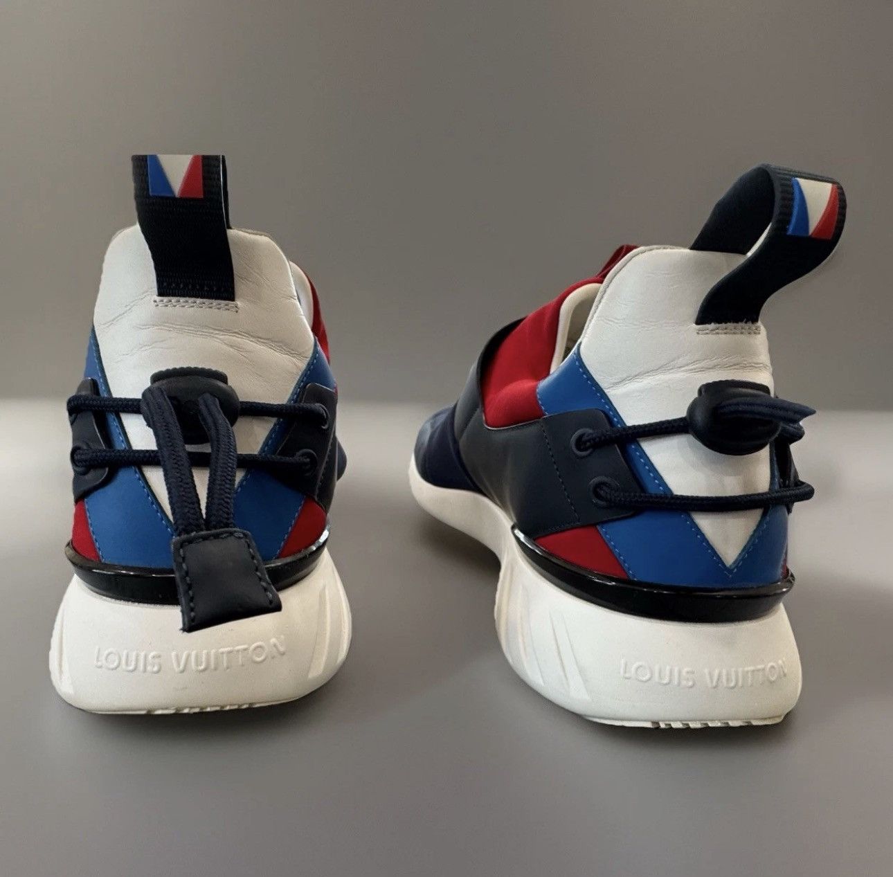 Louis Vuitton Louis Vuitton America’s Cup ‘17 Sneaker Navy Red White US 13 Size US 12 / EU 45 - 10 Thumbnail
