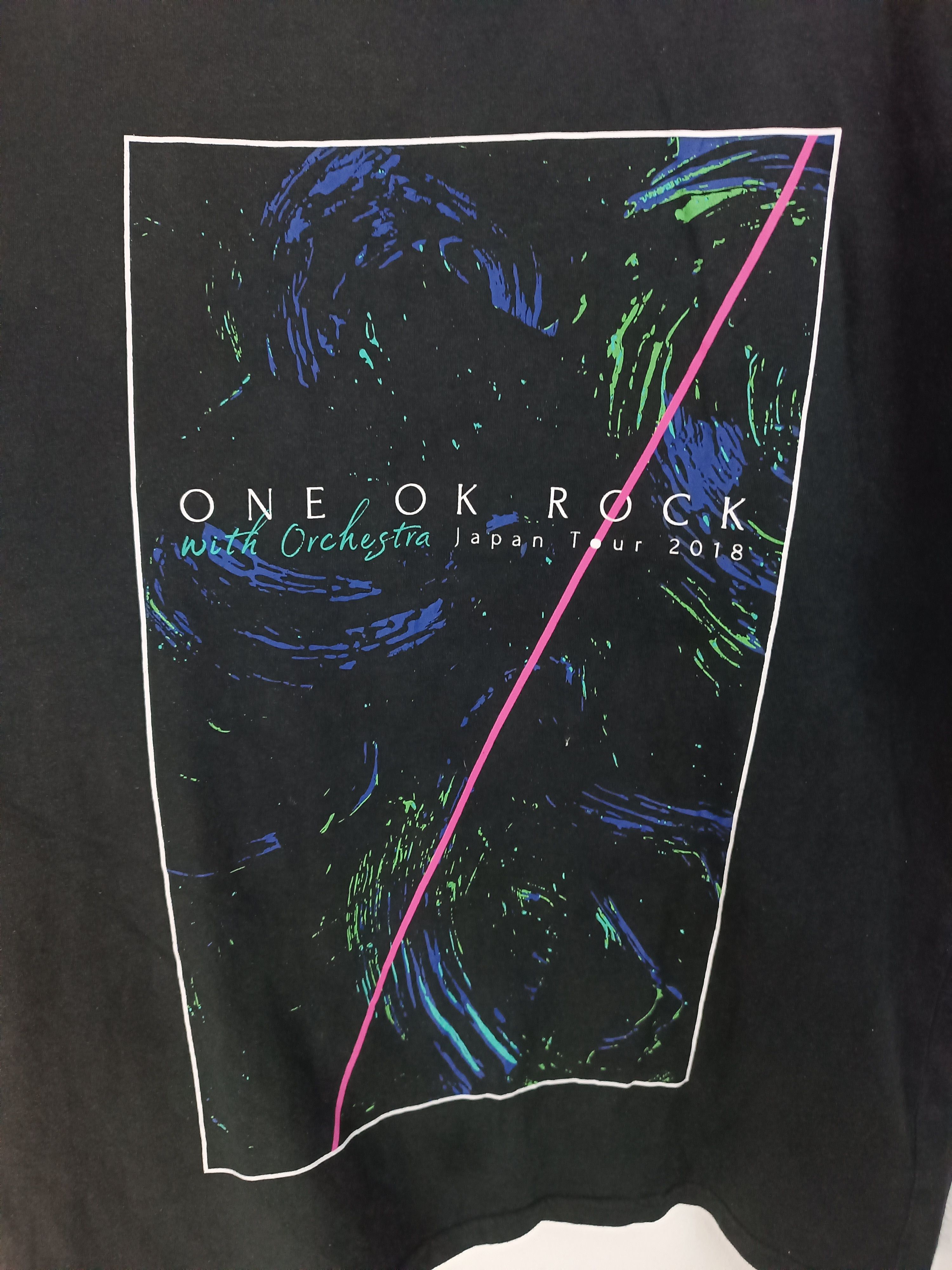 Band Tees THRASHED FADED VINTAGE ONE OK ROCK TOUR TEE radwimps gnu Size US L / EU 52-54 / 3 - 10 Thumbnail