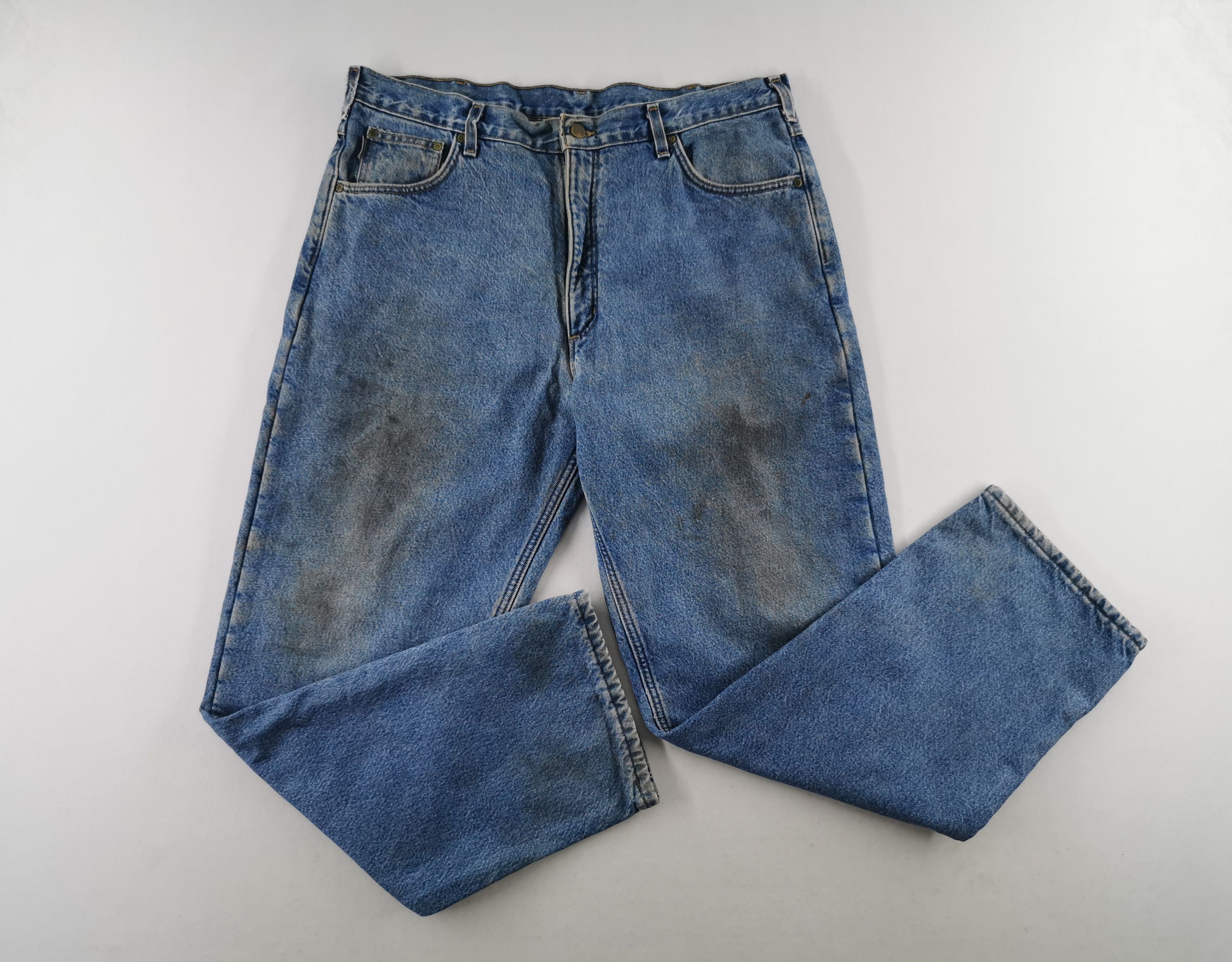 Carhartt Vintage 90s Carhatt Denim Jeans Size 40/38x32 Size US 40 / EU 56 - 3 Thumbnail