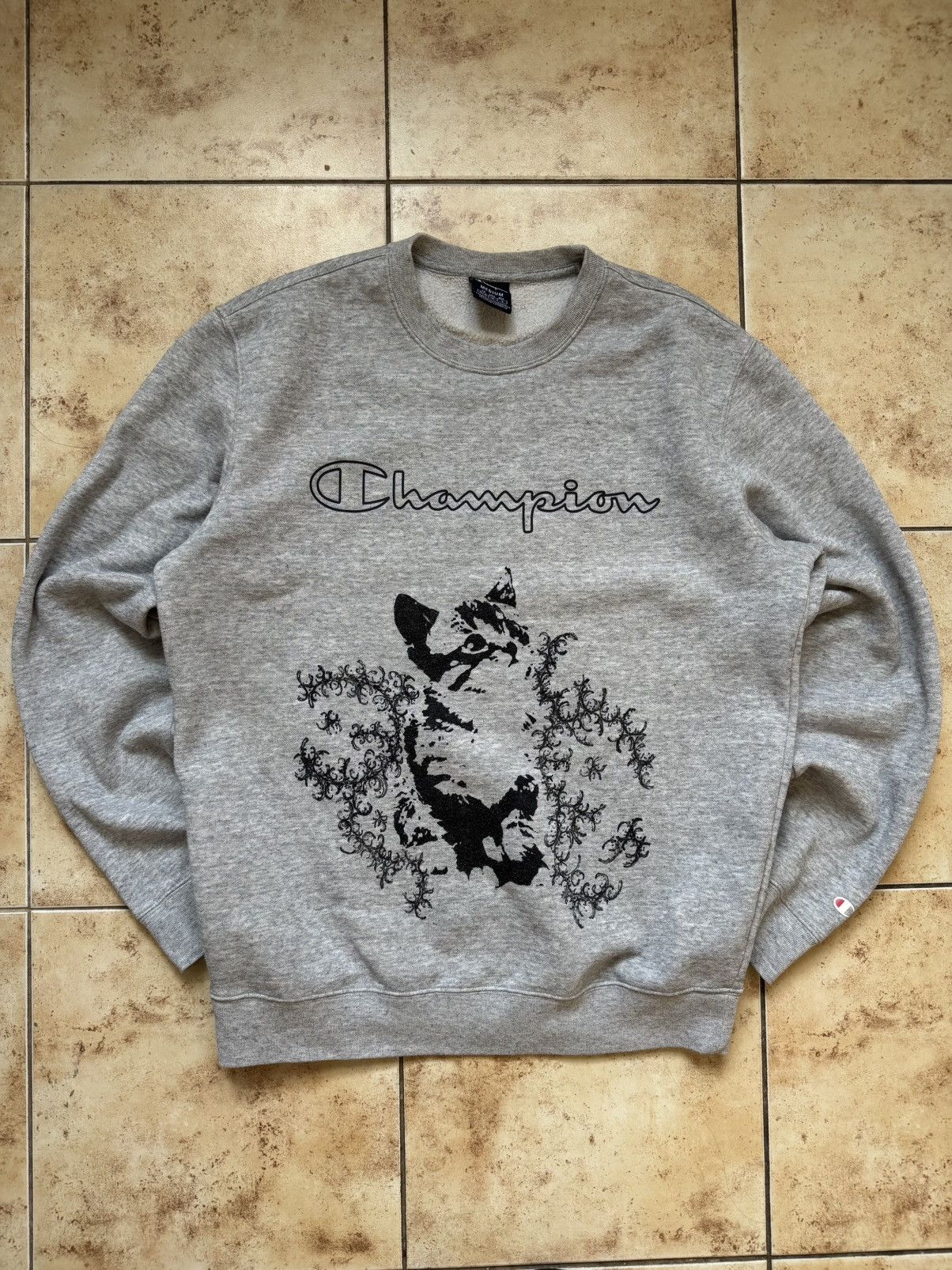 Champion Champion Gothic Cat Graphic Custom Sweatshirt Size US M / EU 48-50 / 2 - 1 Thumbnail