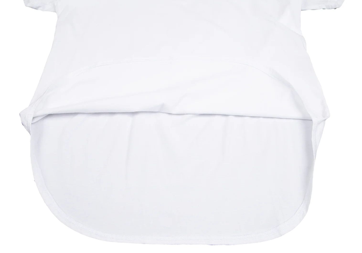 Yohji Yamamoto Cotton Jersey Round Cut T-Shirt in White Size US S / EU 44-46 / 1 - 13 Thumbnail