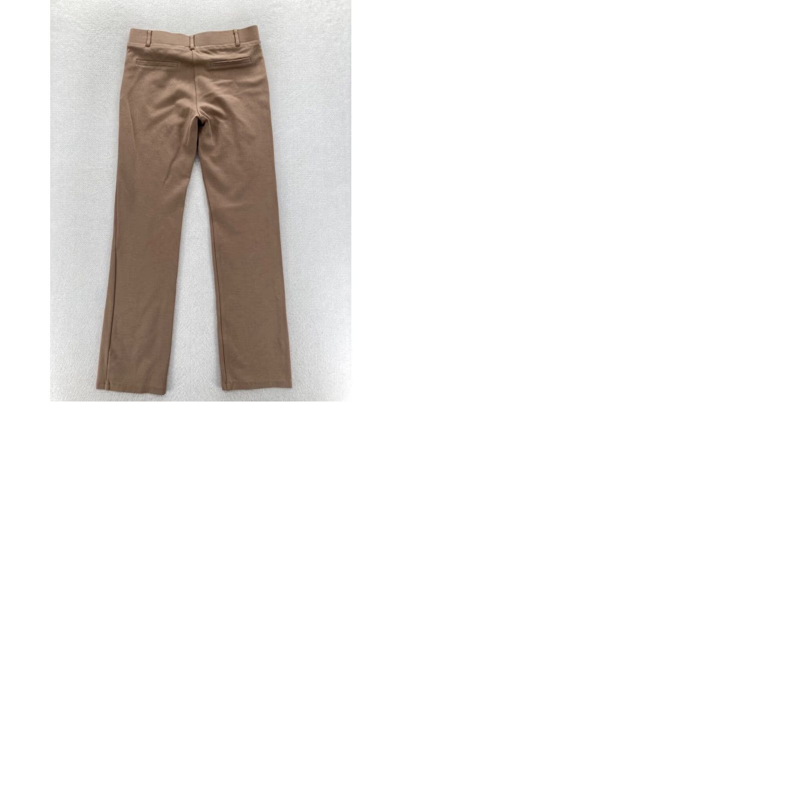 Vintage Betabrand Dress Pants Women's PS Brown Stretch Knit Pull On Casual Career Pants Size 26" / US 2 / IT 38 - 9 Thumbnail